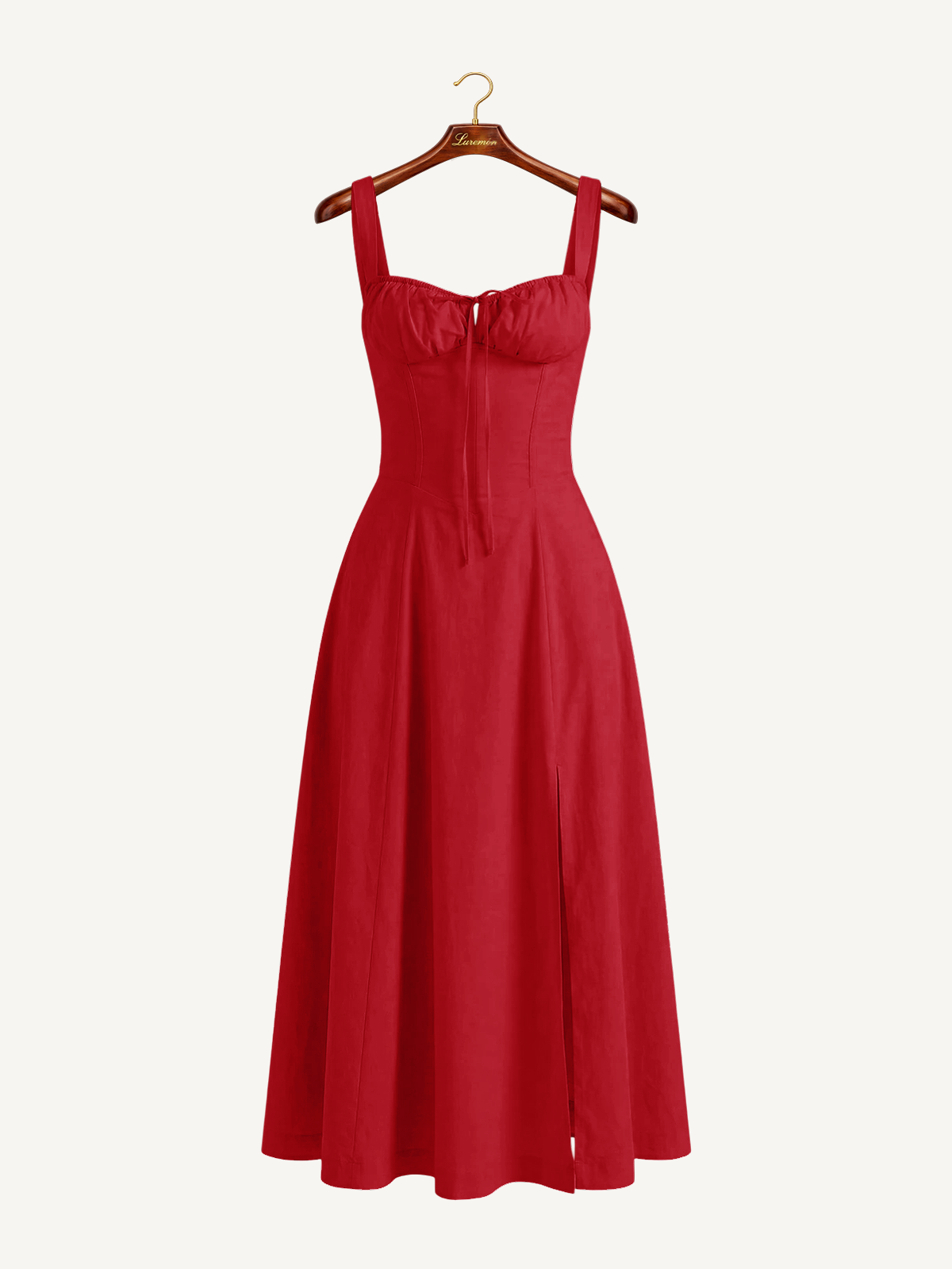 Midikleid mit Schnürung