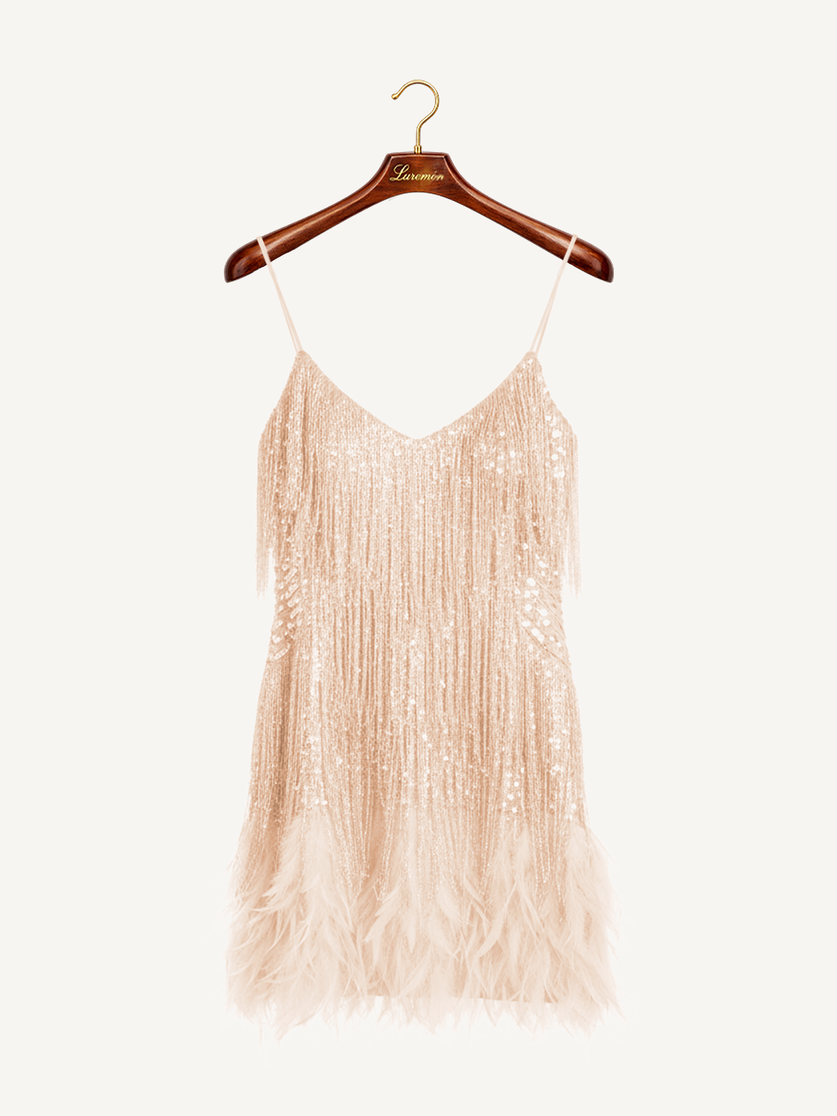 Cocktailkleid Pailletten Fransen