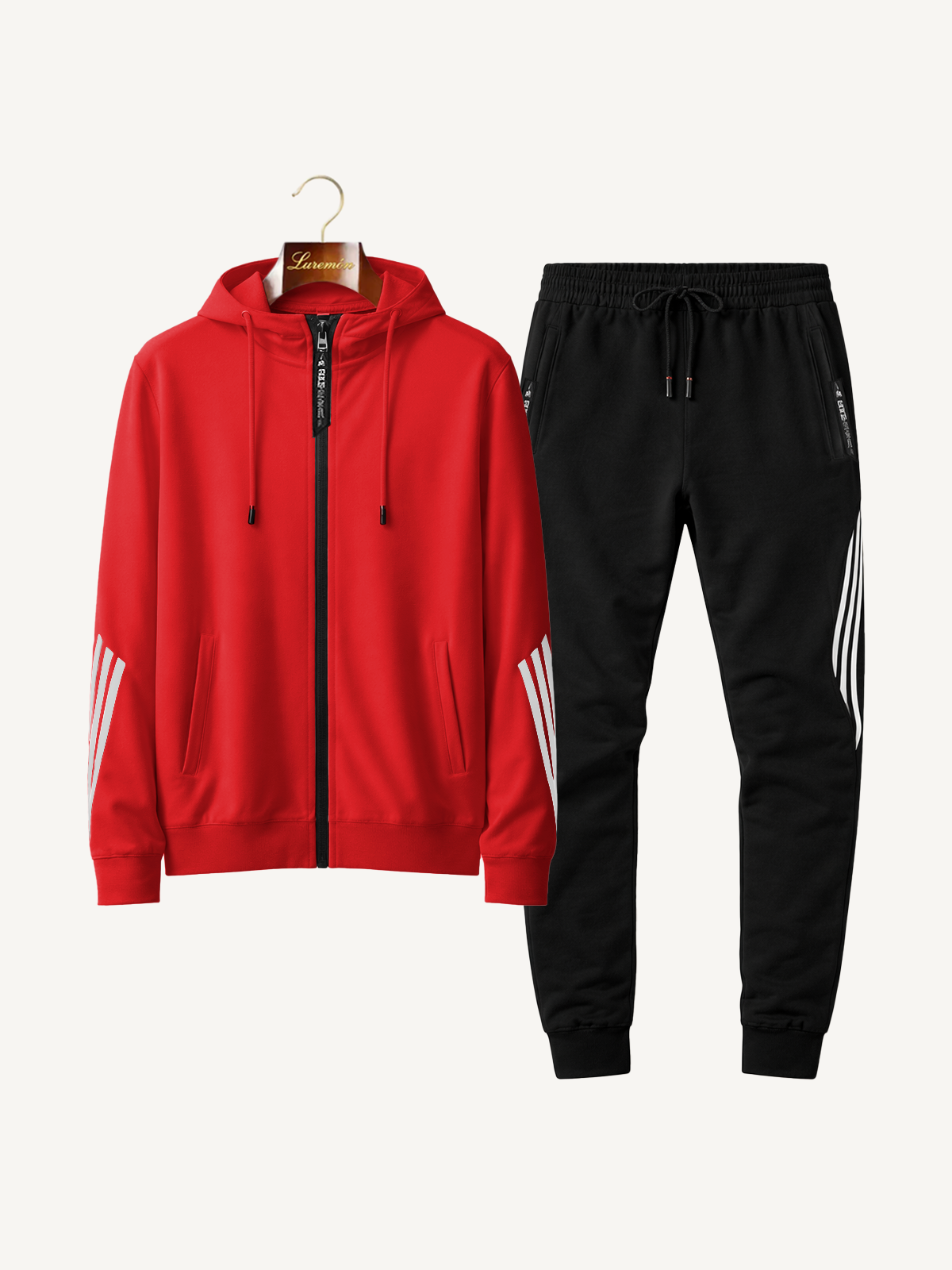 Two-Piece Training Suit with Hood