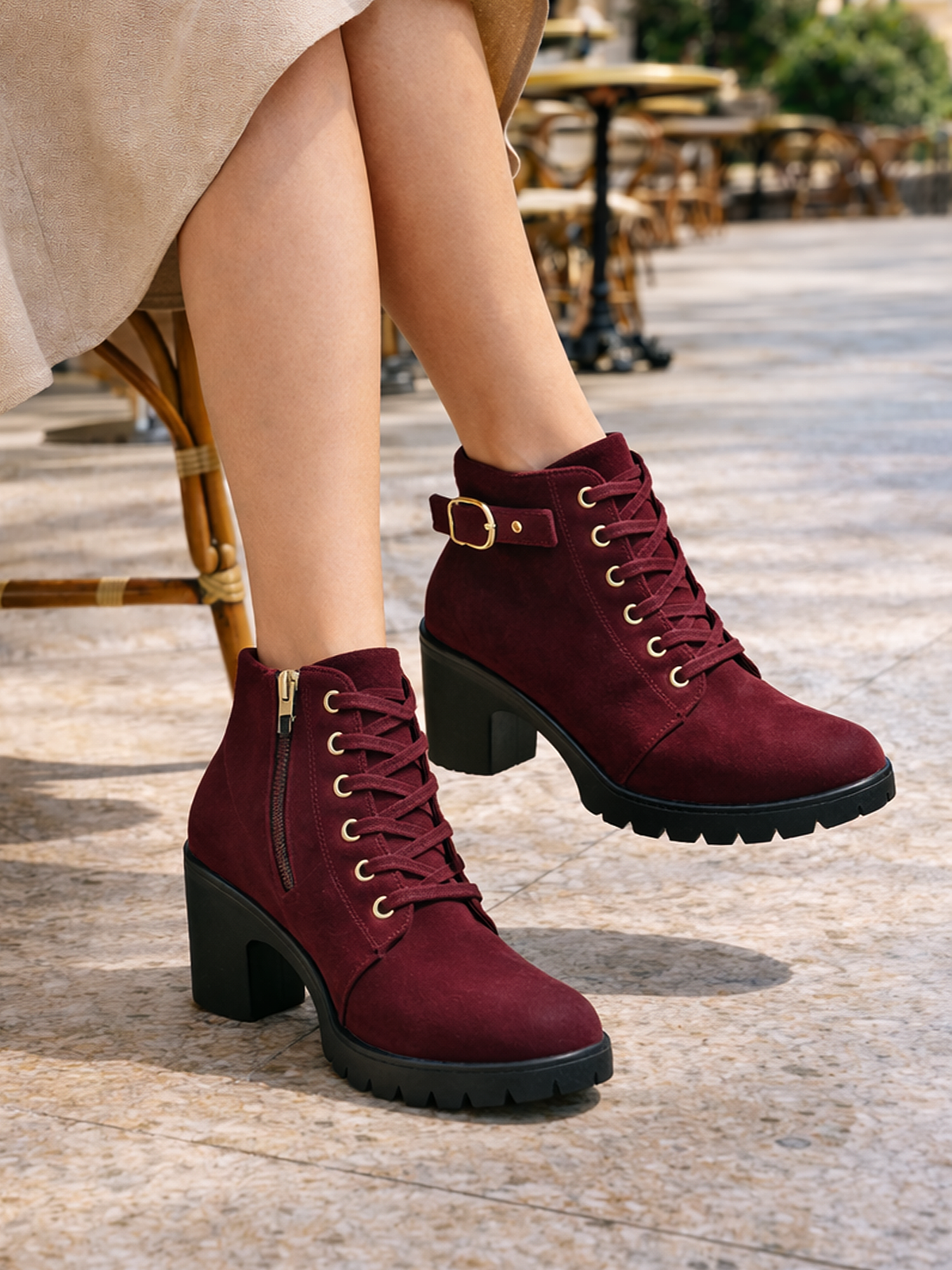 Blockabsatz Stiefeletten