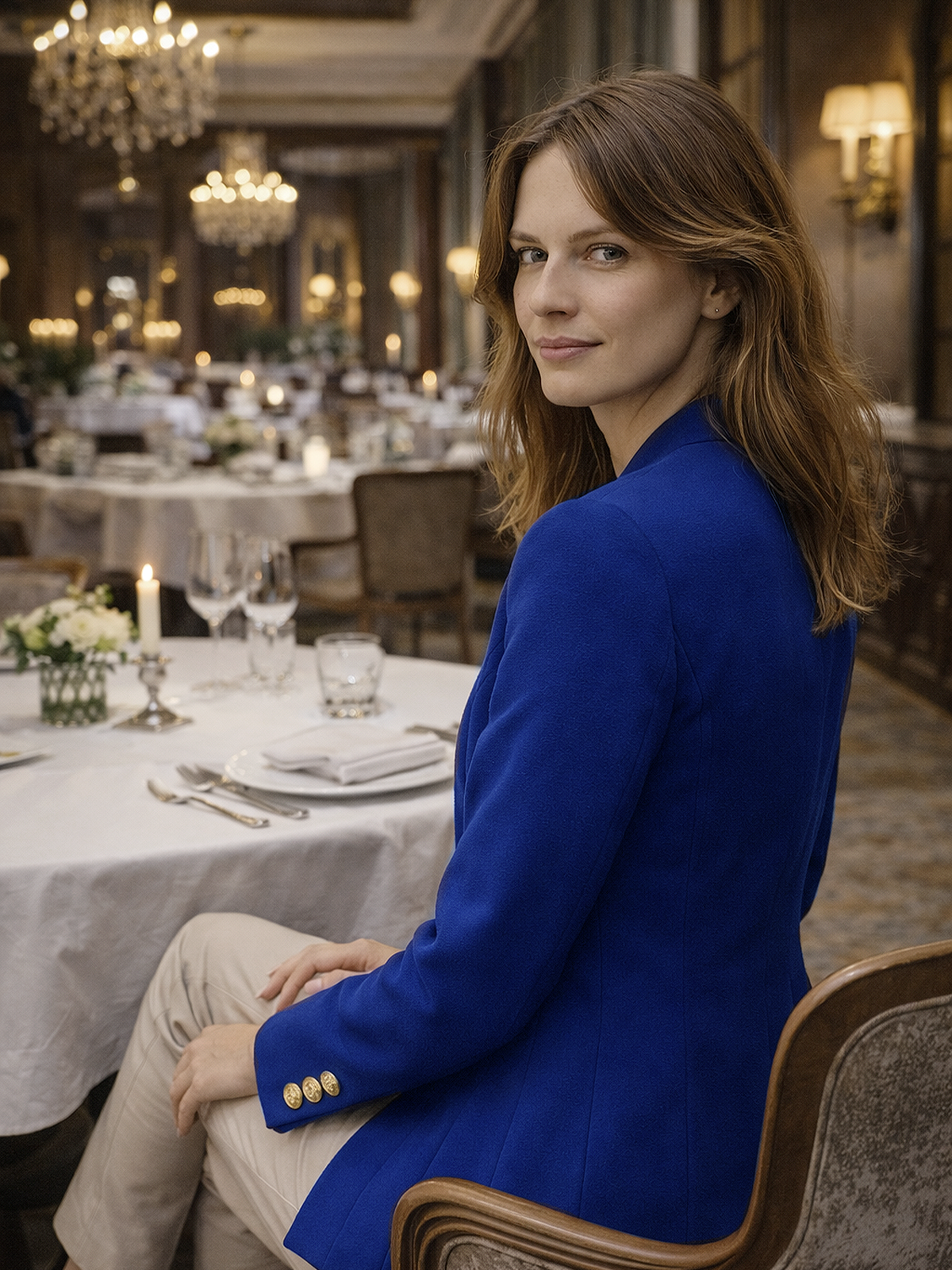 Blazer Tailliert Business Look