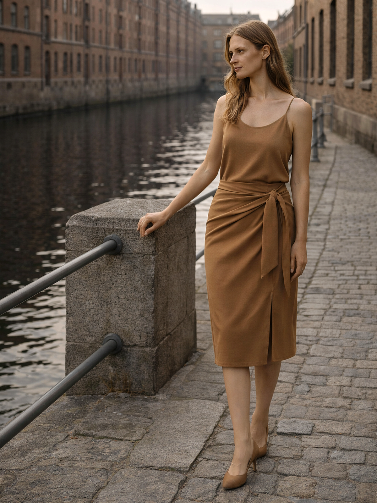 Knielanger High Waist Rock