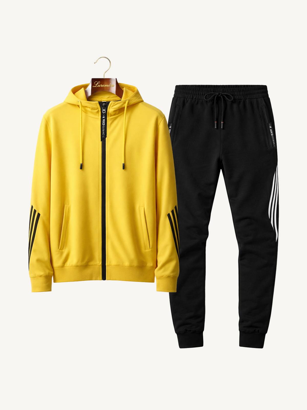 Two-Piece Training Suit with Hood