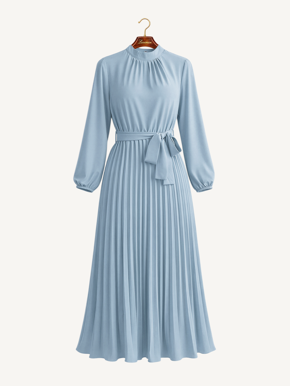Plissee Kleid fließender Rock