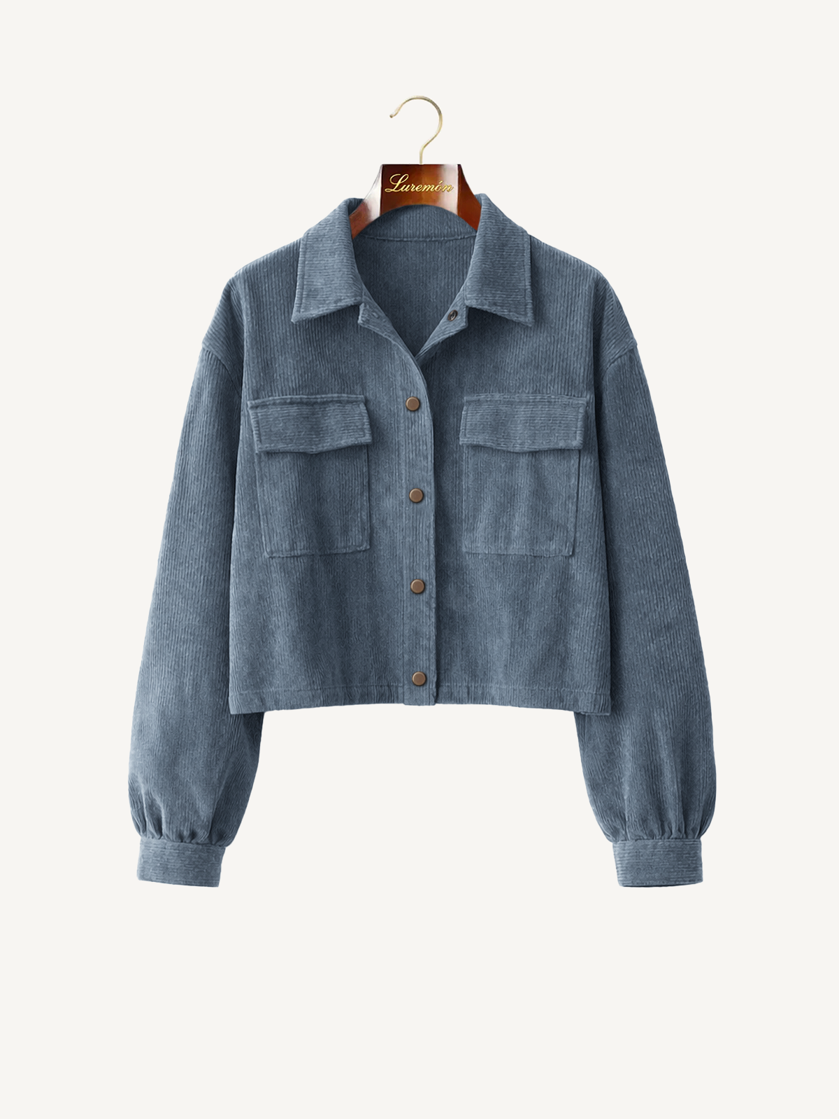 Lockere Cord Kurzjacke