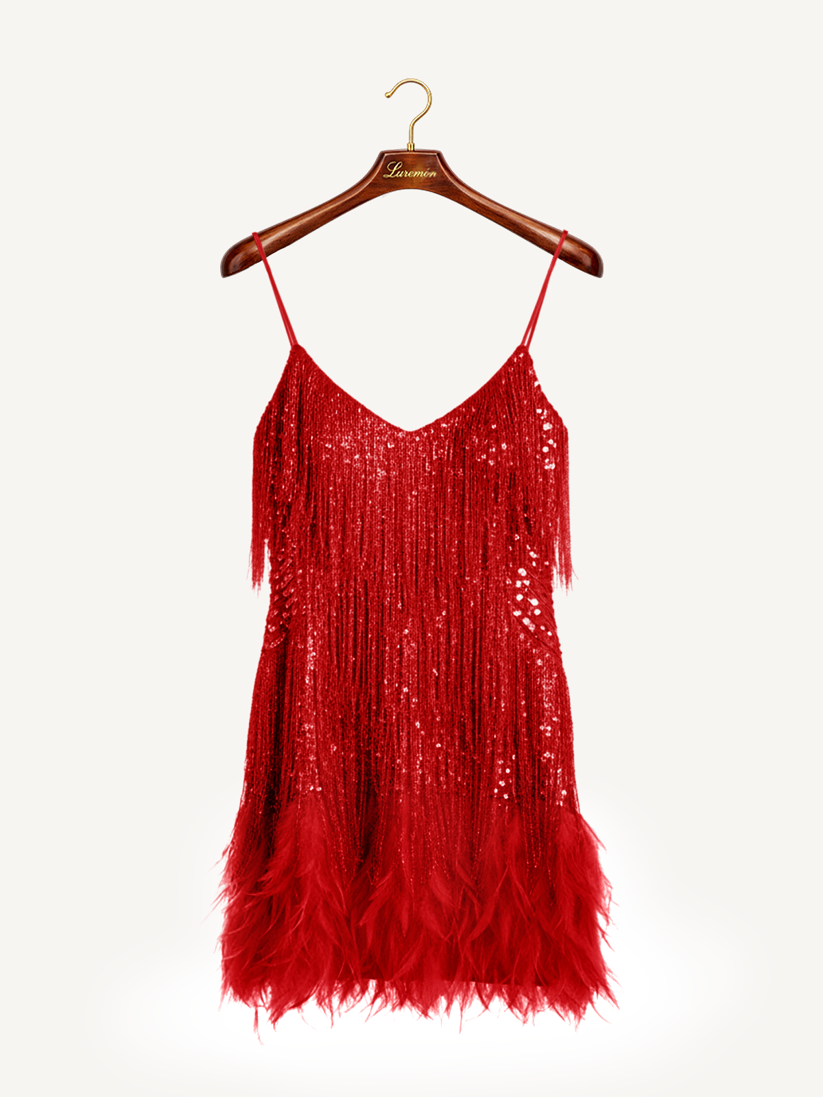 Cocktailkleid Pailletten Fransen