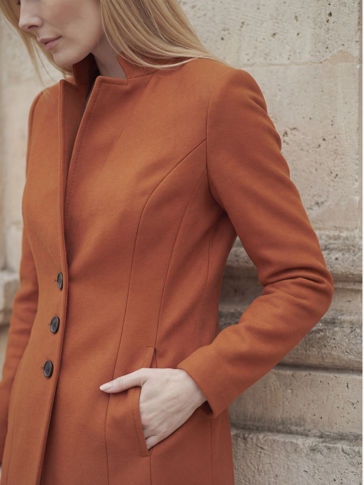 Modern and Refined Long Women's Coat