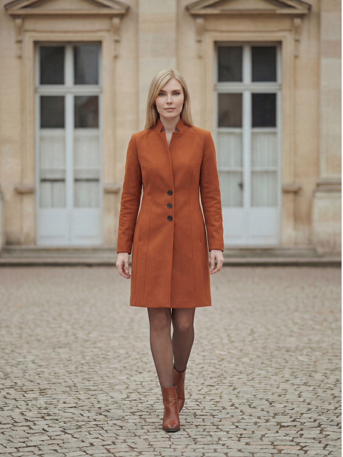 Modern and Refined Long Women's Coat