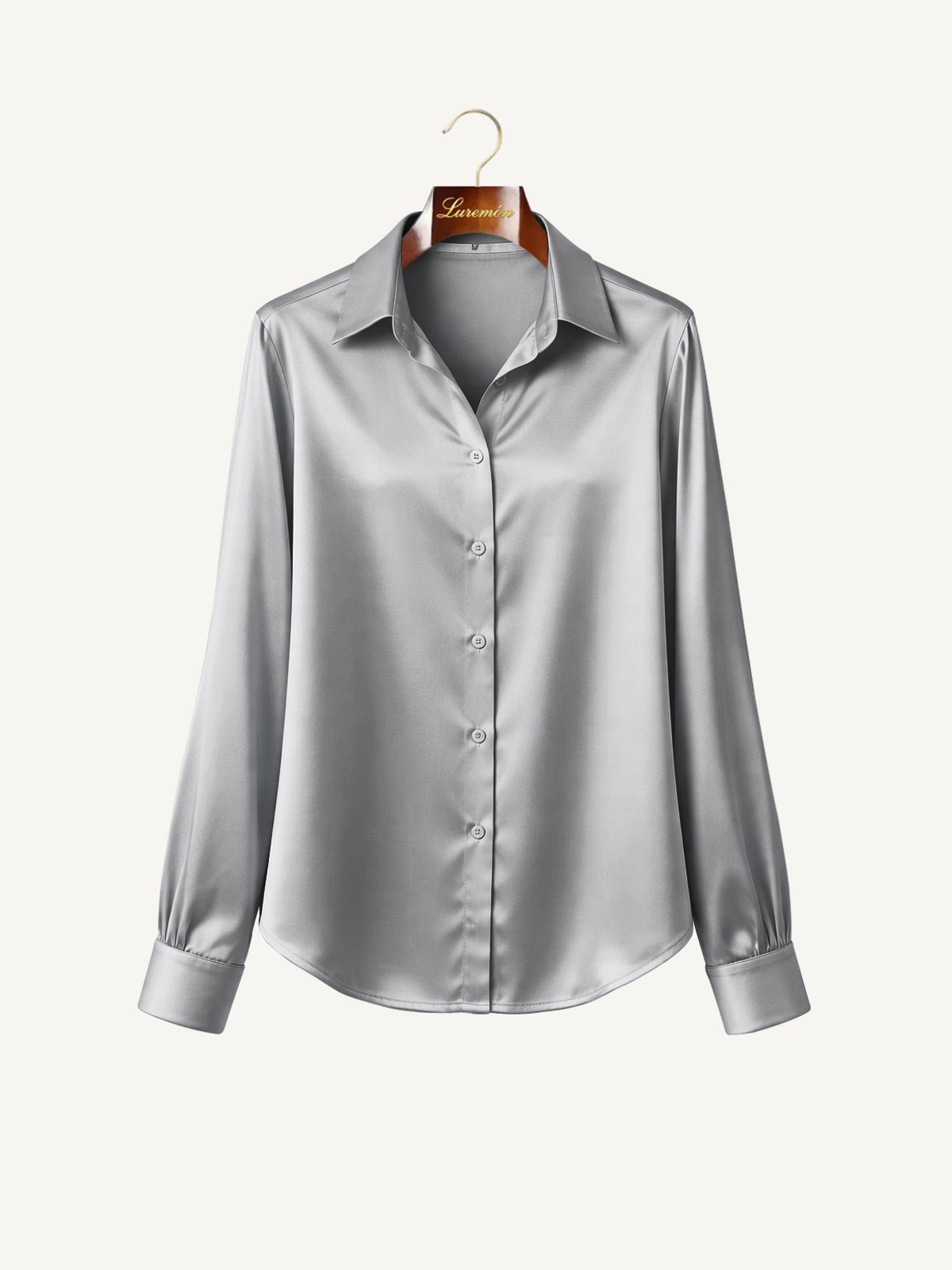 Satin Bluse im zeitlosen Chic Look
