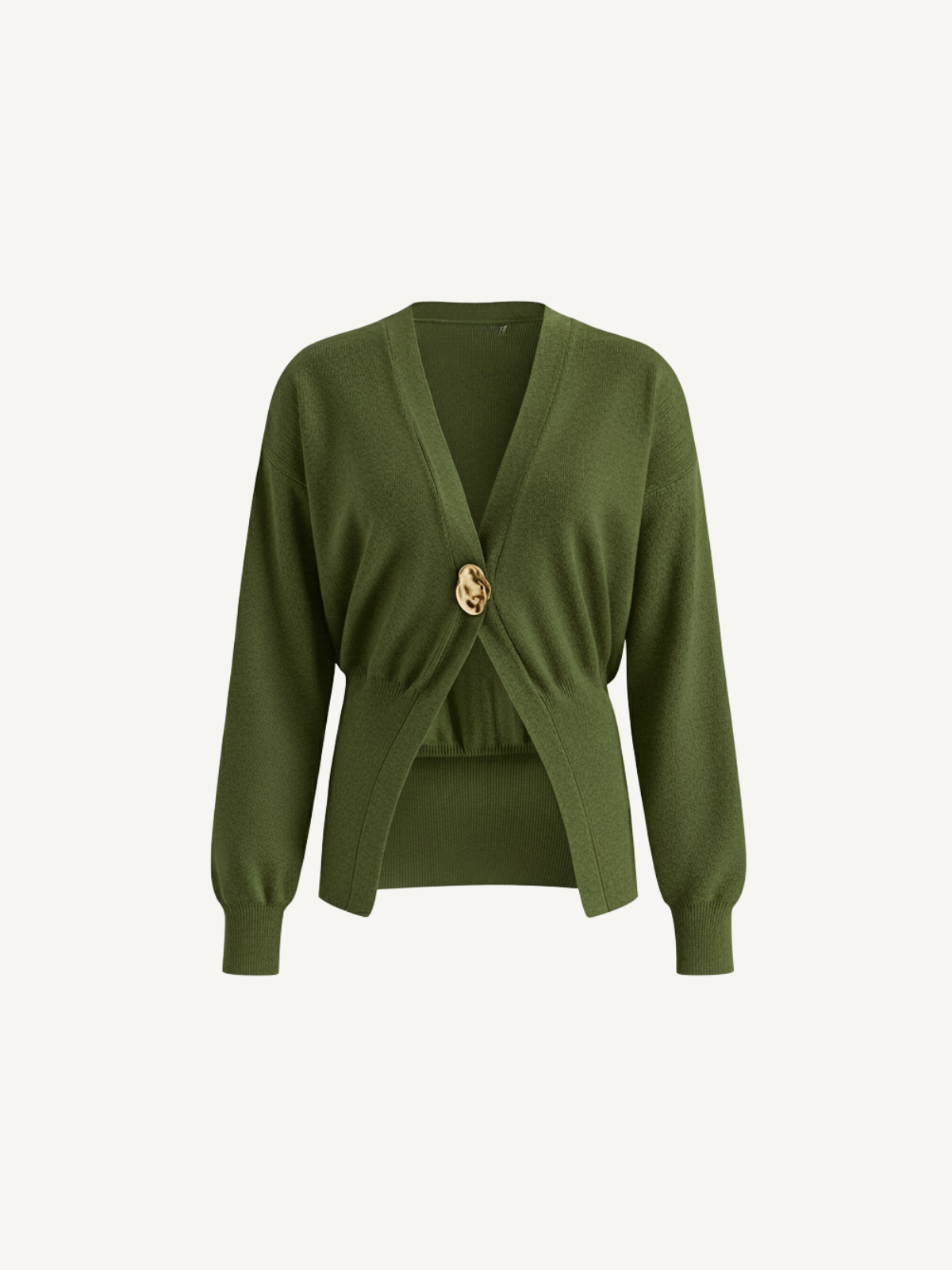 Goldener Knopf, schlichter Cardigan