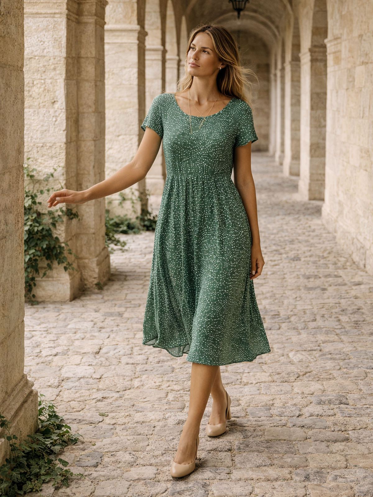 Locker Geschnittenes Sommerkleid