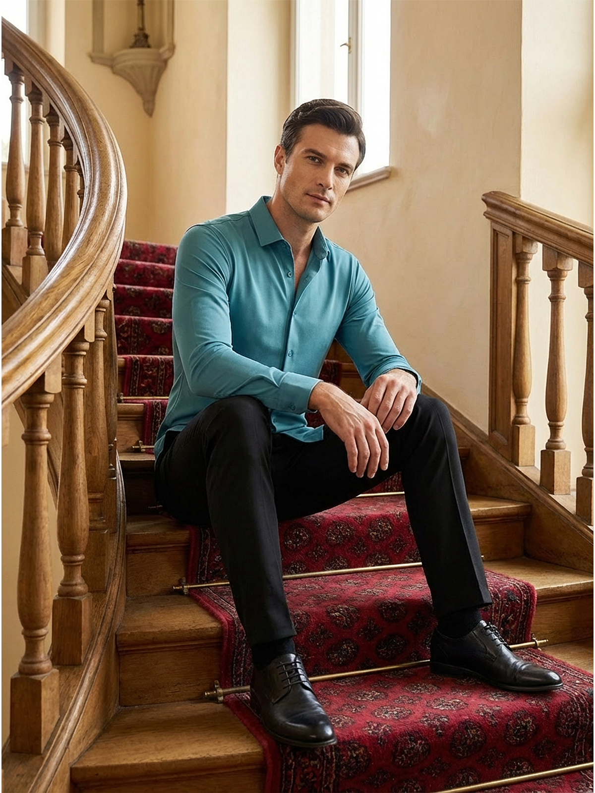 Knitterfreies Stretchhemd