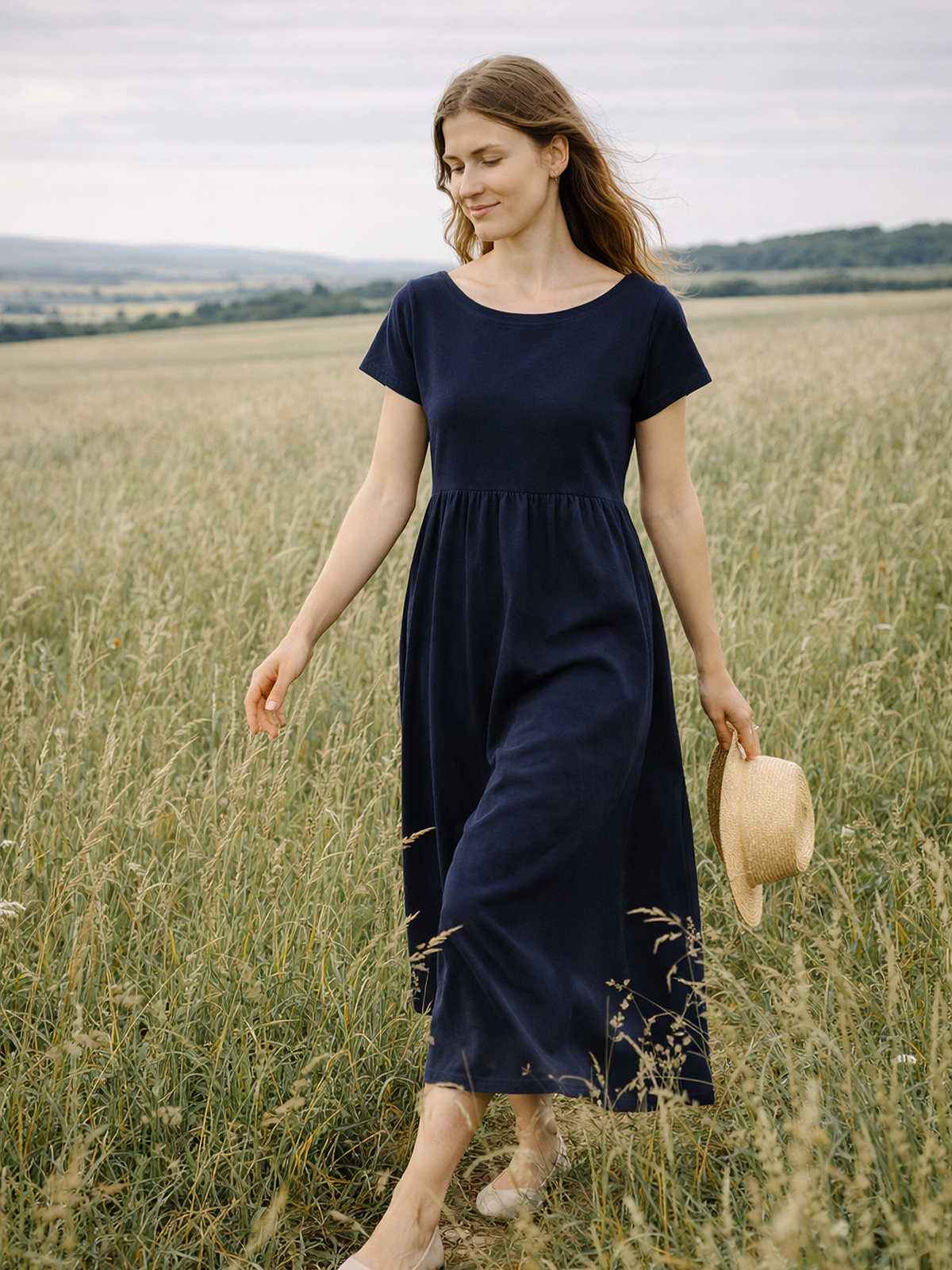 Sommerkleid Rundhalsausschnitt