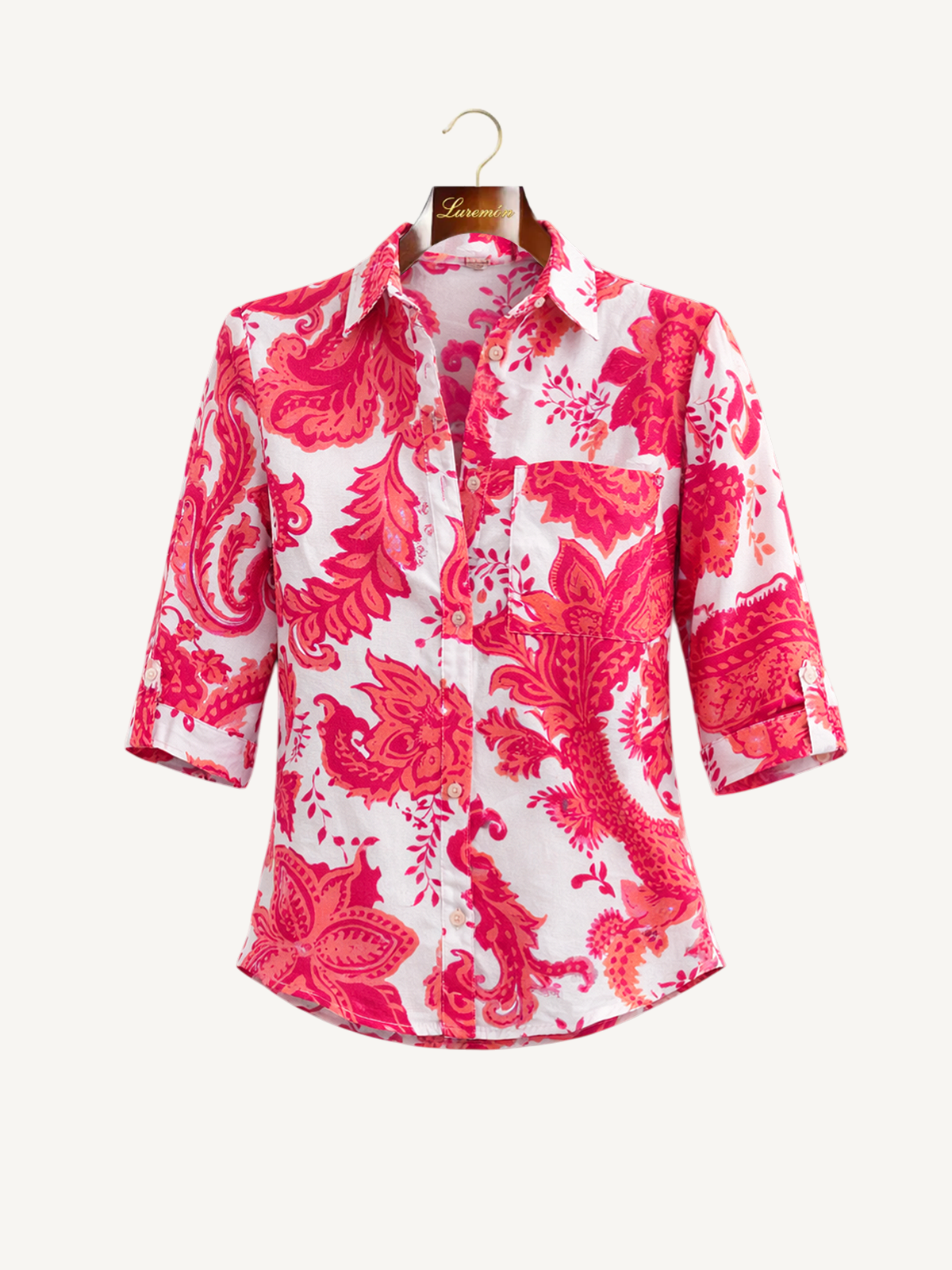 Geometrische Print Bluse