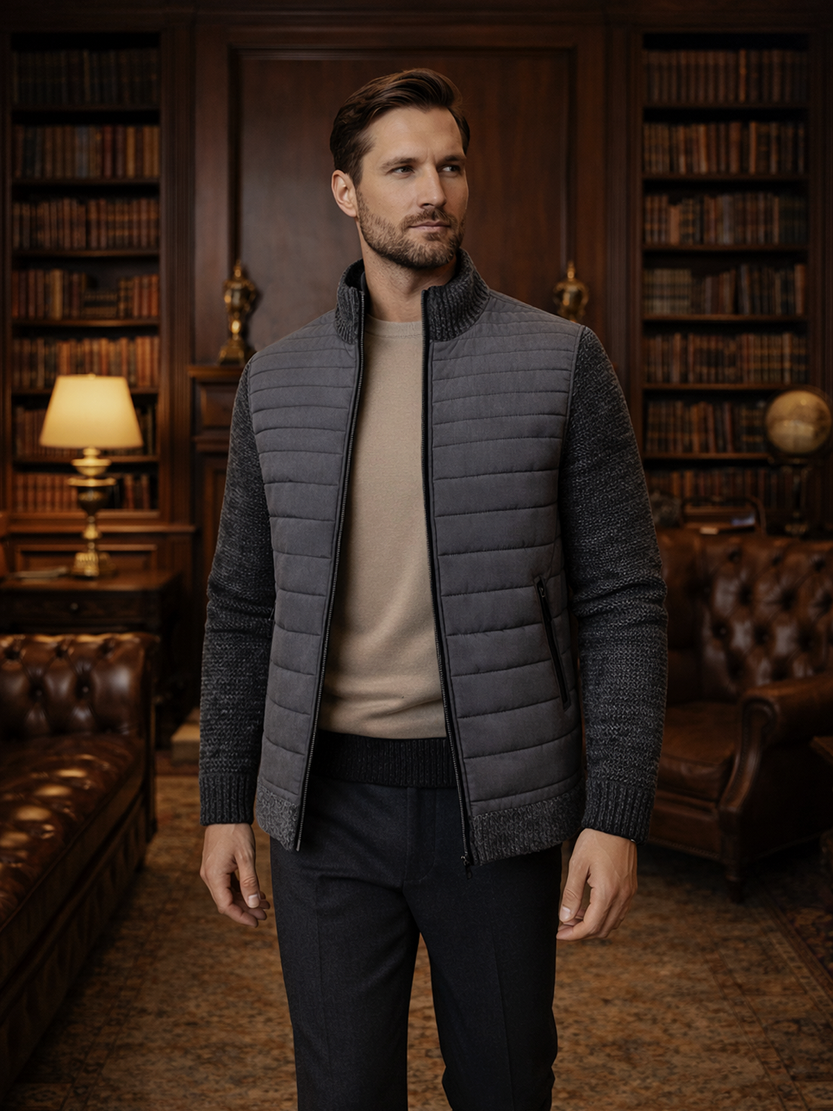 Moderne Hybrid Jacke