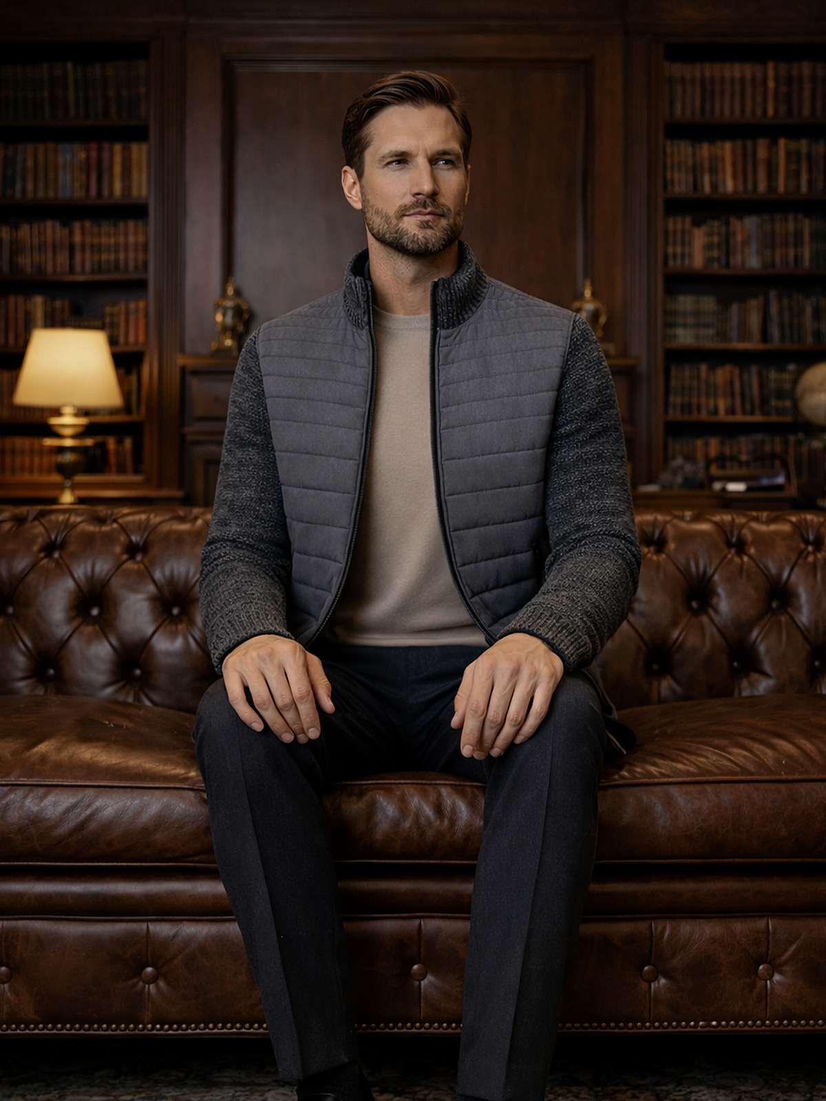 Moderne Hybrid Jacke