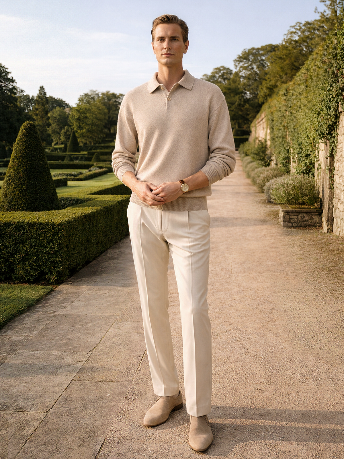 Strick Pullover mit Kragen