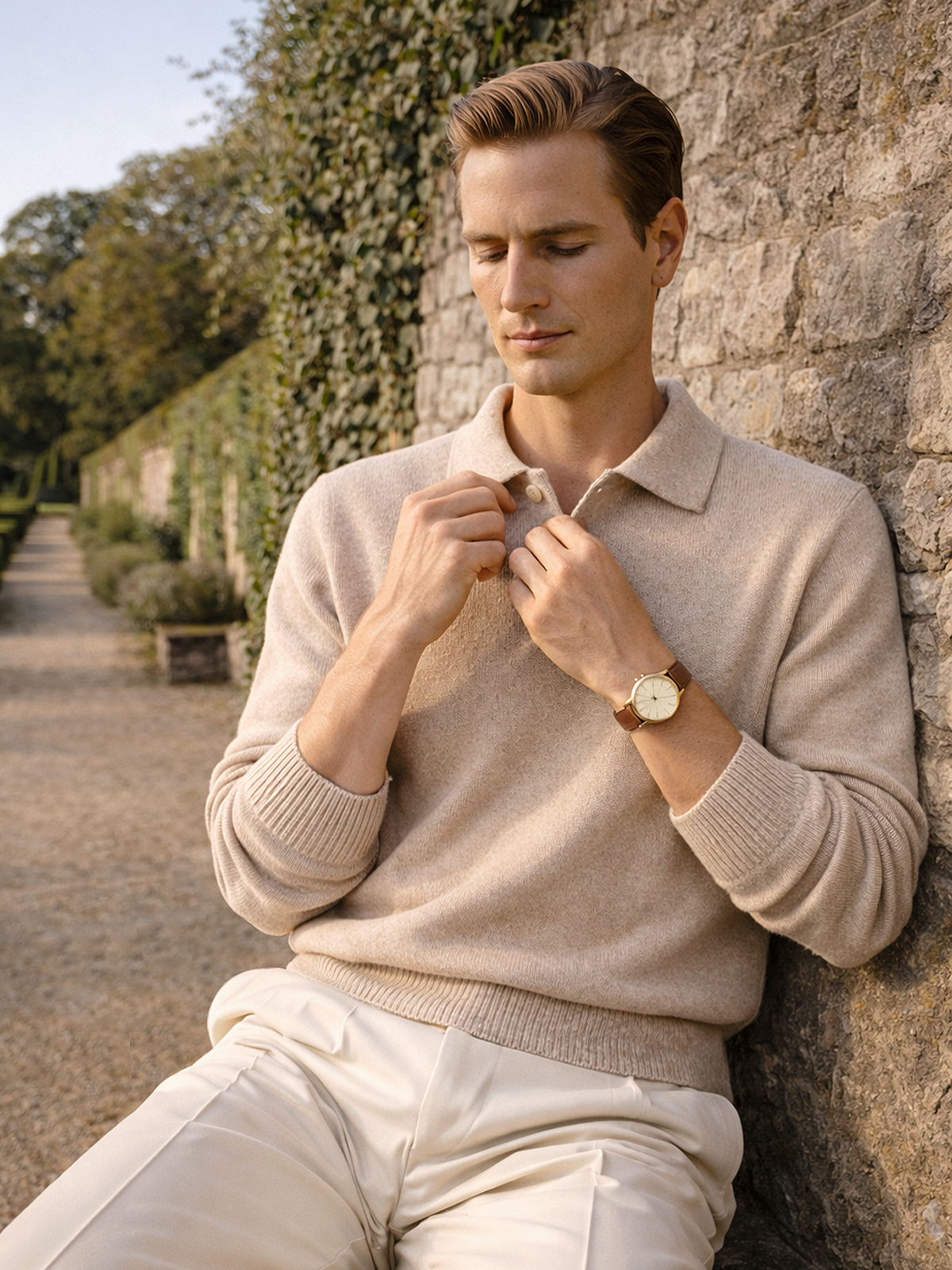 Strick Pullover mit Kragen