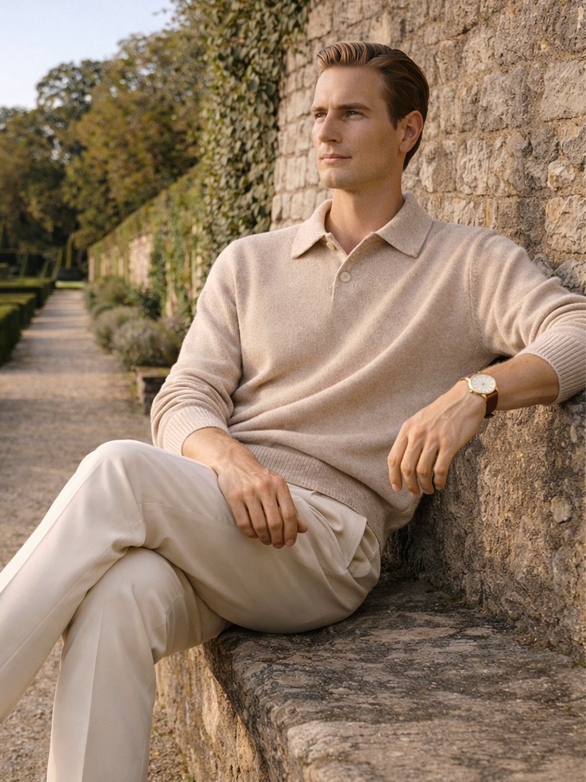 Strick Pullover mit Kragen