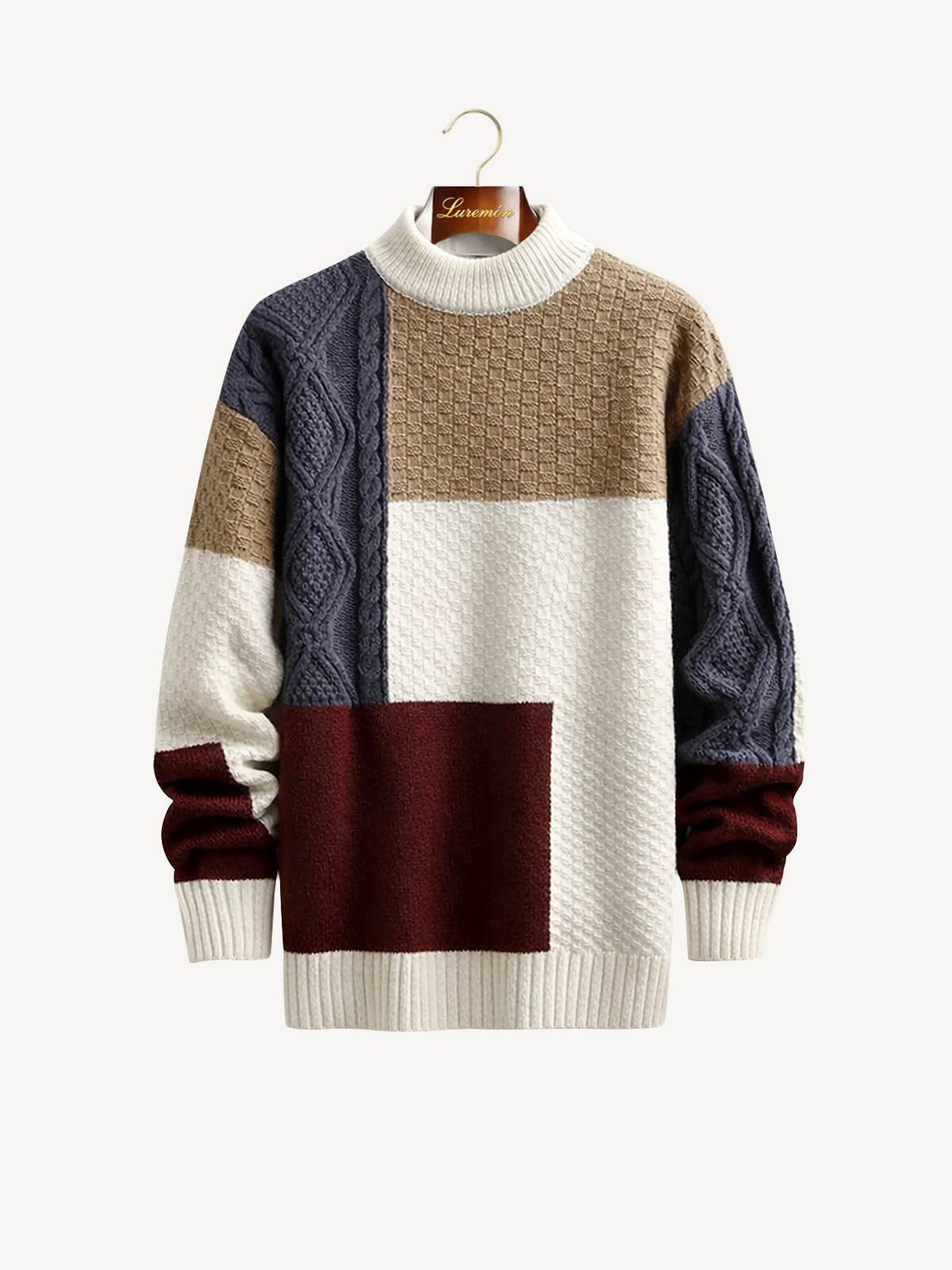 Strickpullover mit Strukturmuster