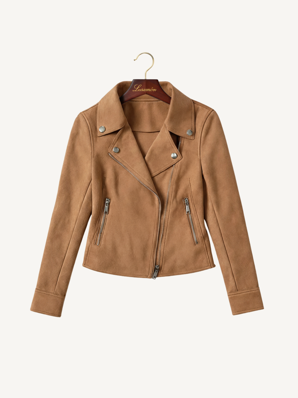 Klassische Wildlederjacke