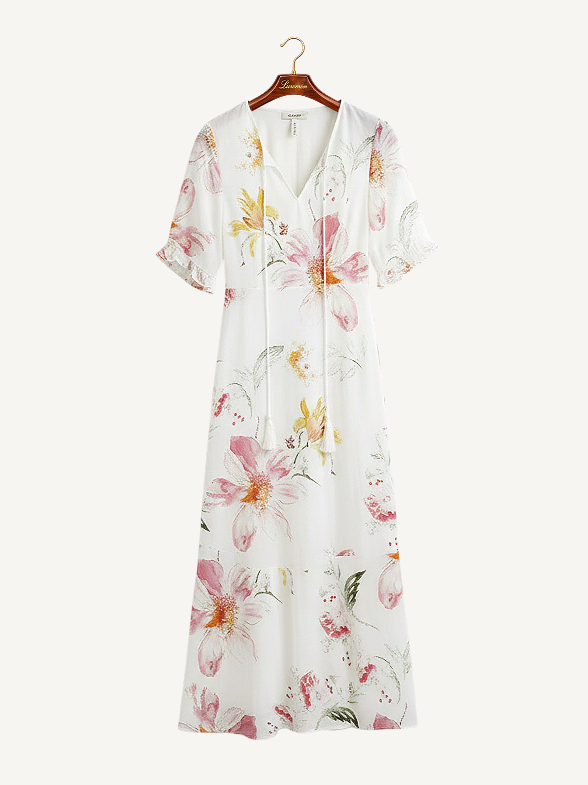 Bohème Sommerkleid V Ausschnitt