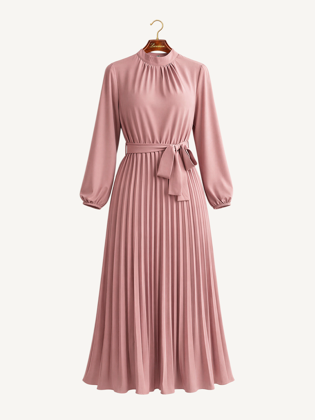 Plissee Kleid fließender Rock