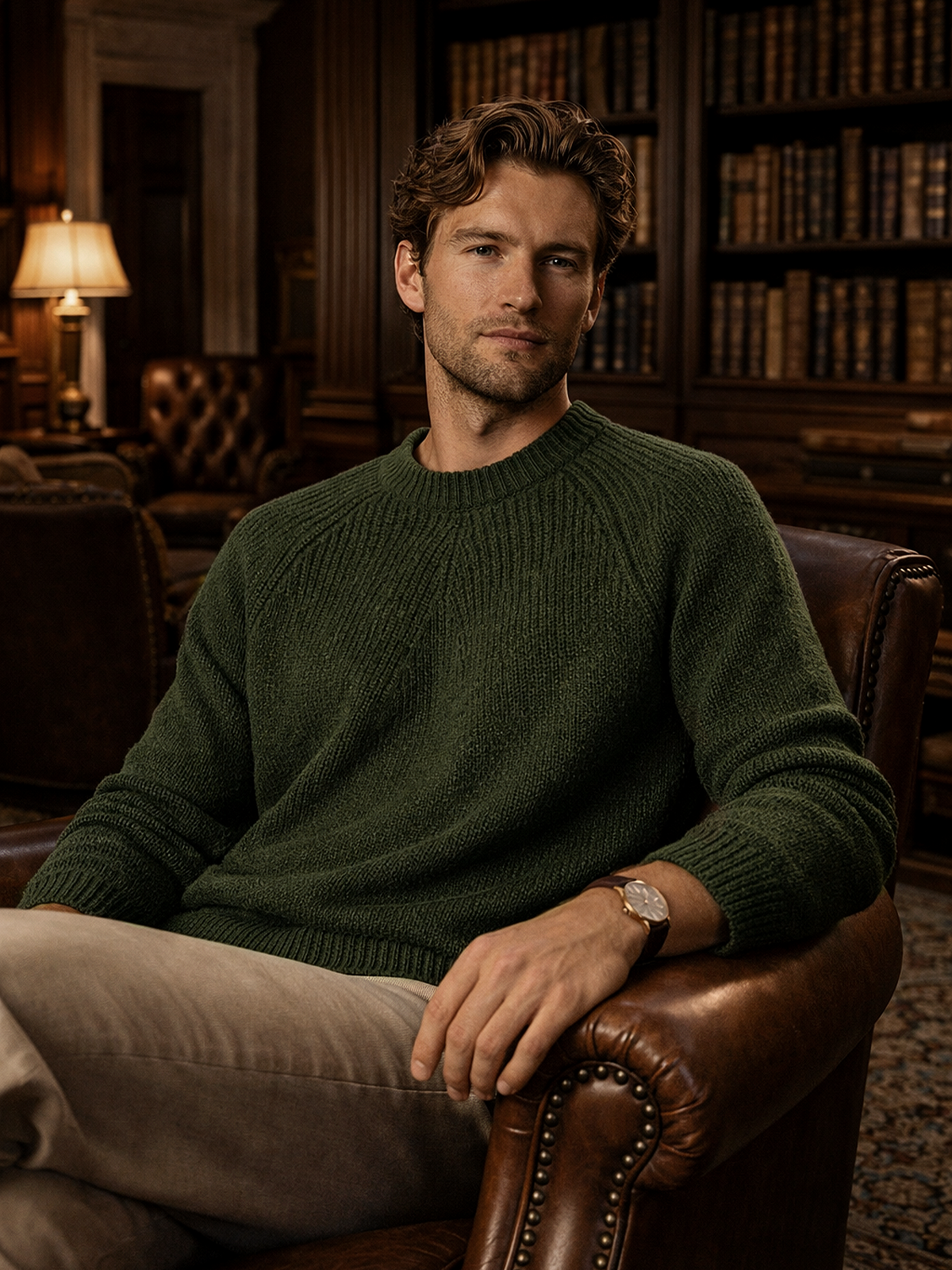 Rundhals Strickpullover