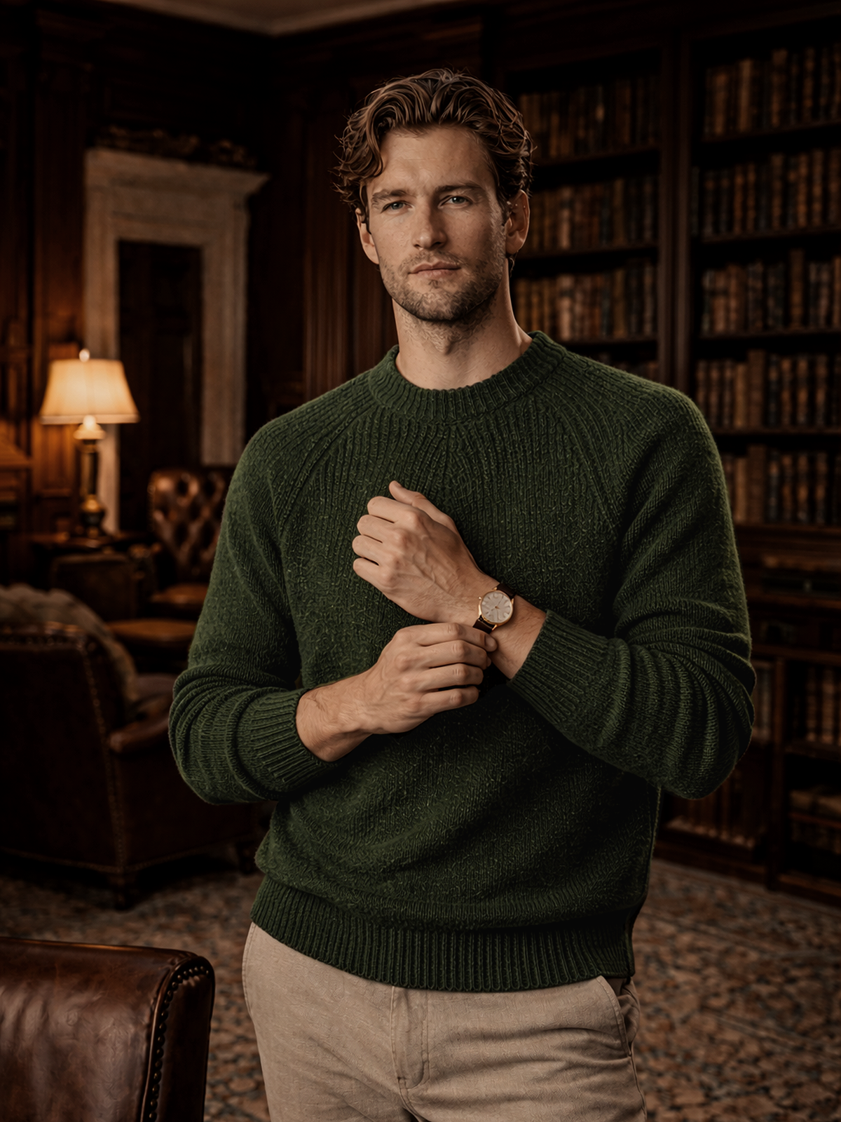 Rundhals Strickpullover