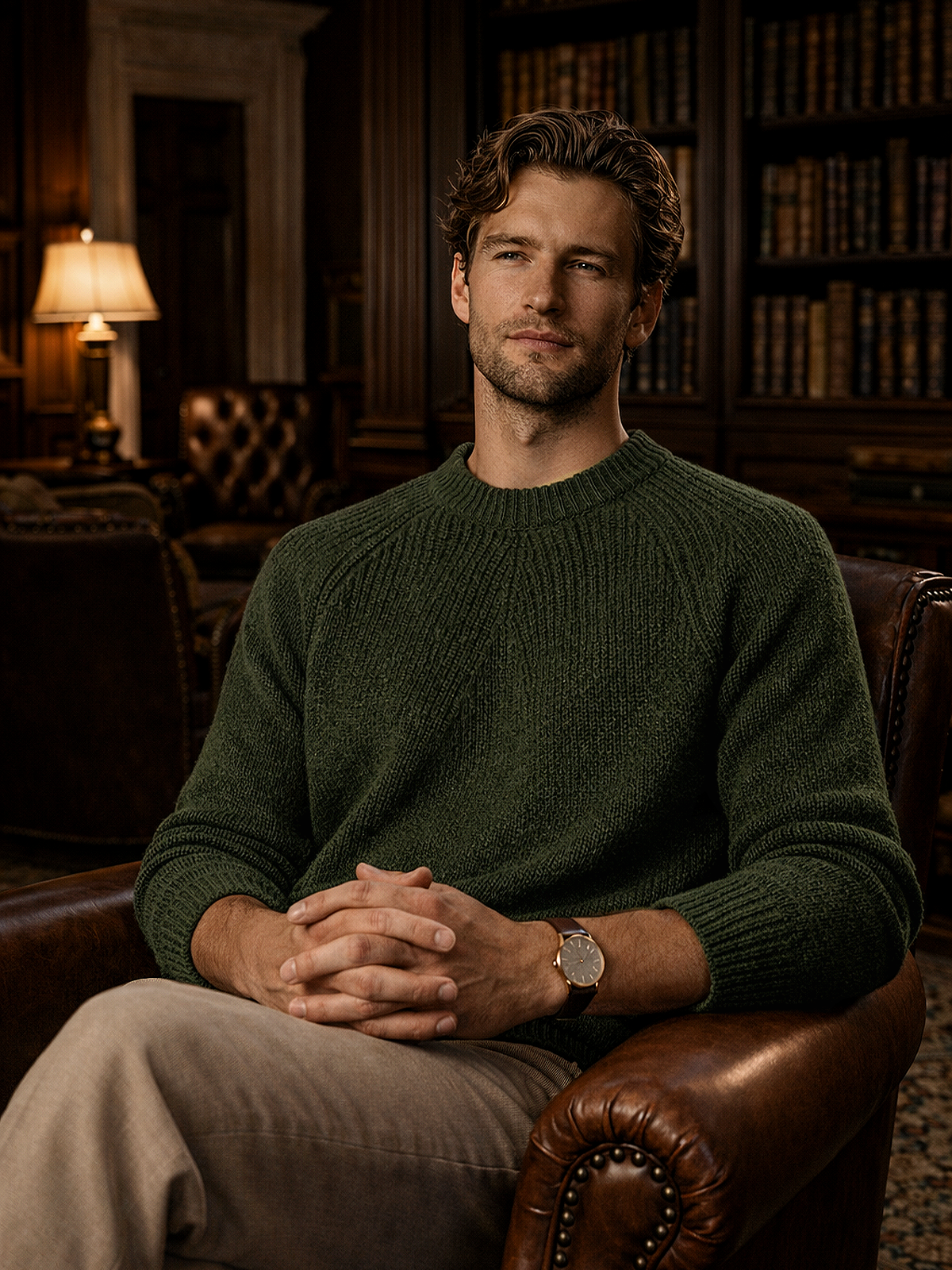 Rundhals Strickpullover