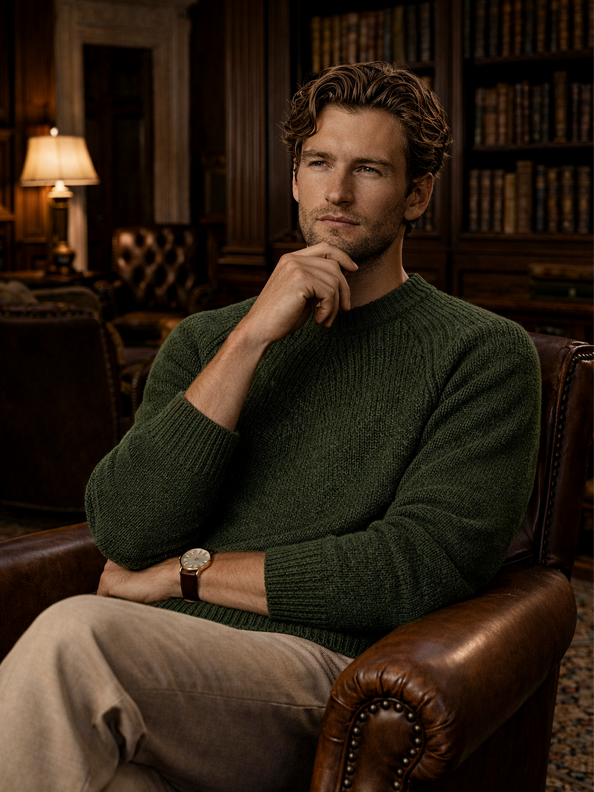 Rundhals Strickpullover