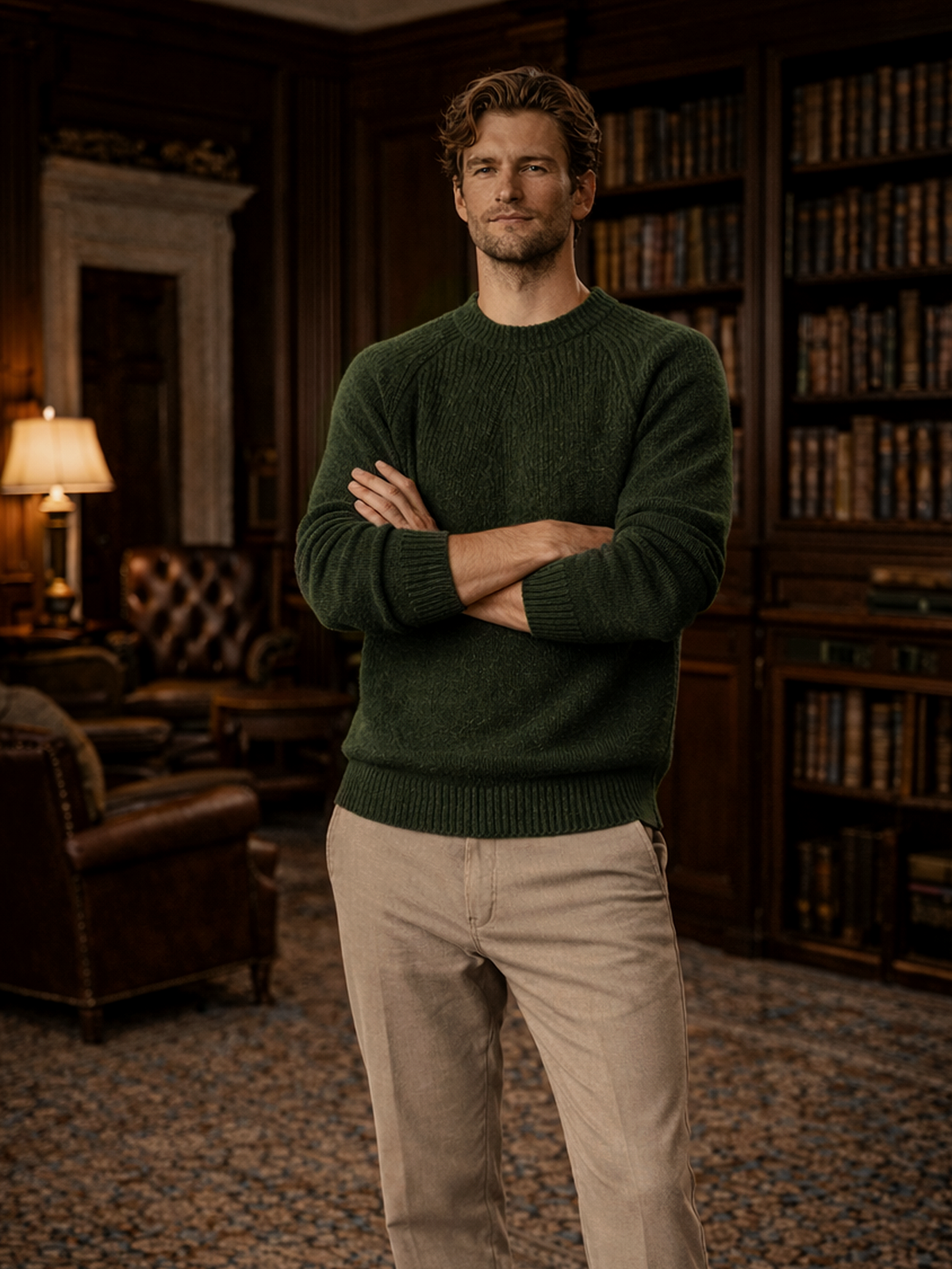 Rundhals Strickpullover