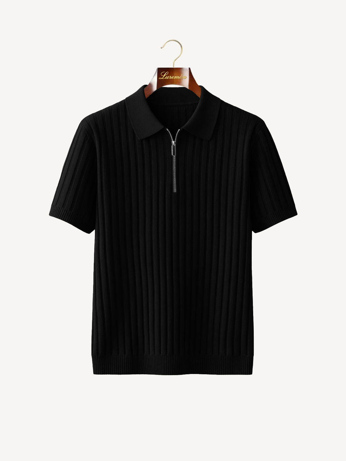 Kurzarm Polo Shirt mit Reißverschluss