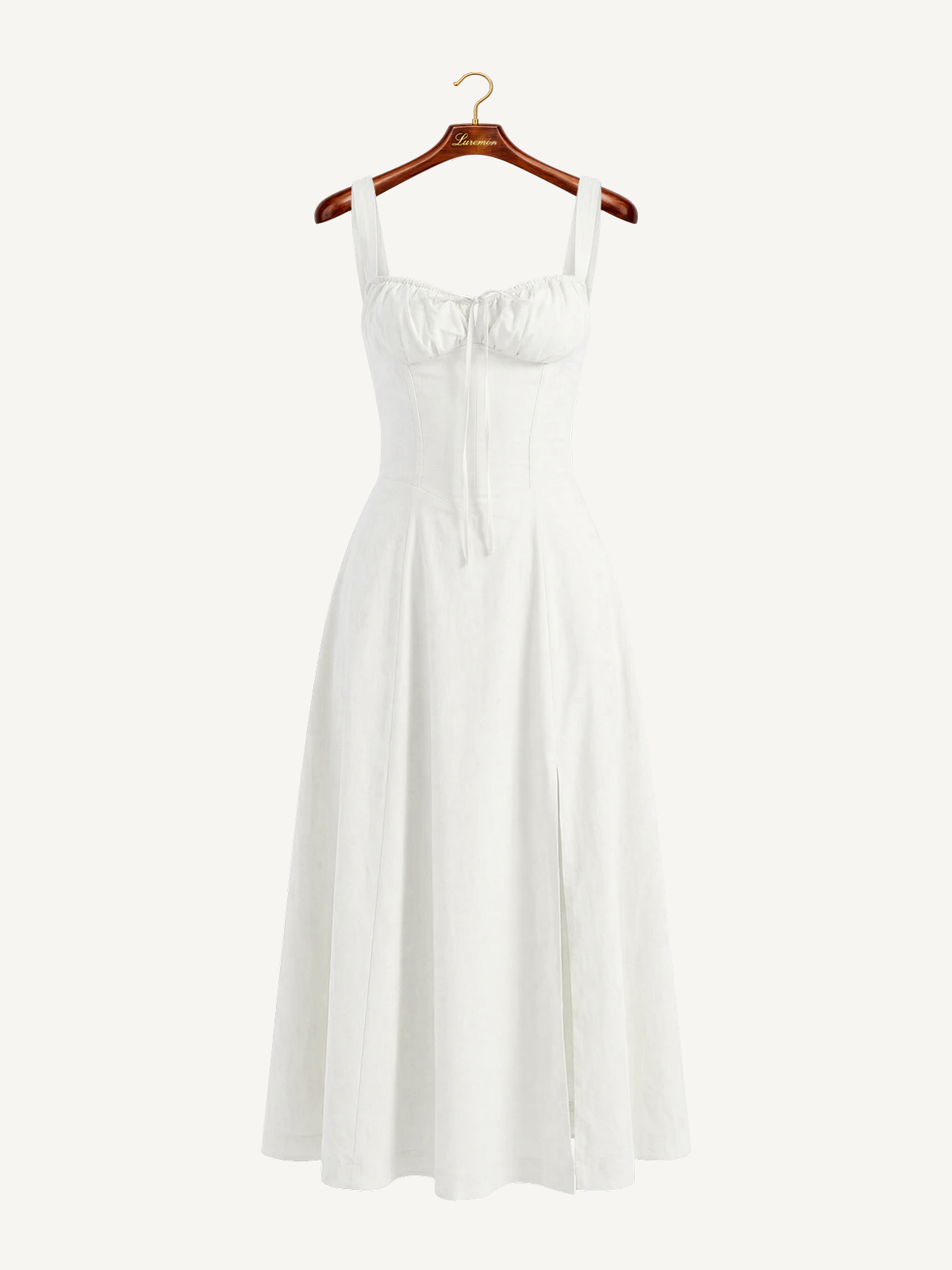 Midikleid mit Schnürung