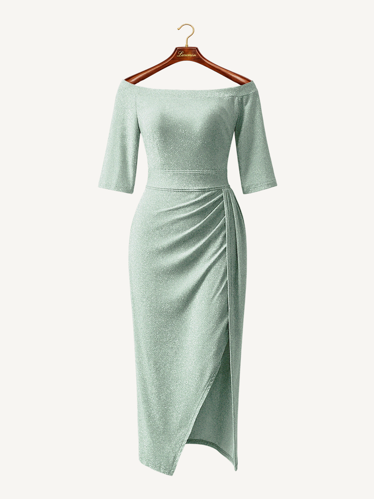 Cocktailkleid mit Carmen Ausschnitt