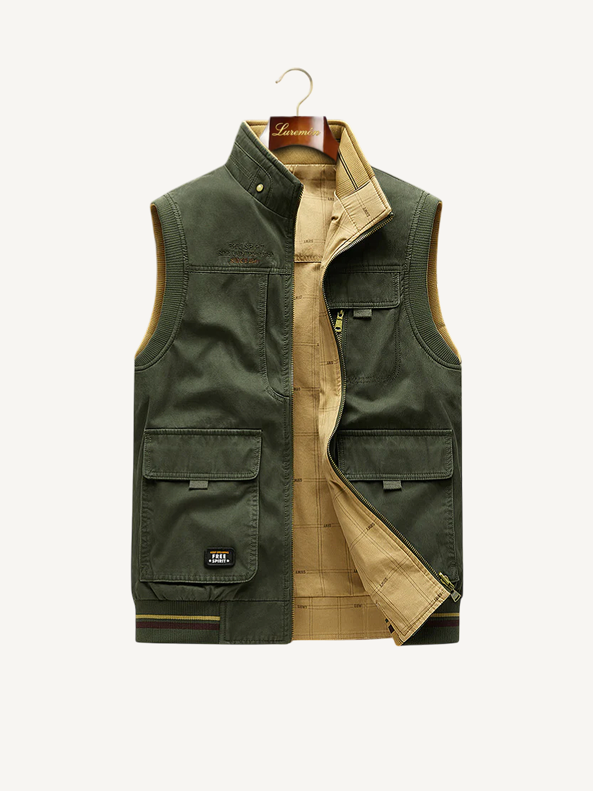 Freizeit Weste Stehkragen