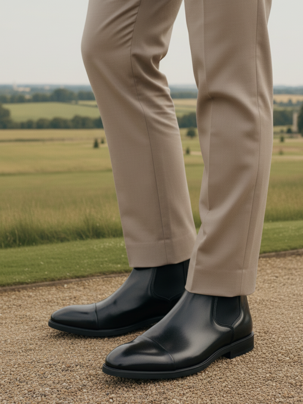 Leder Chelsea Stiefel