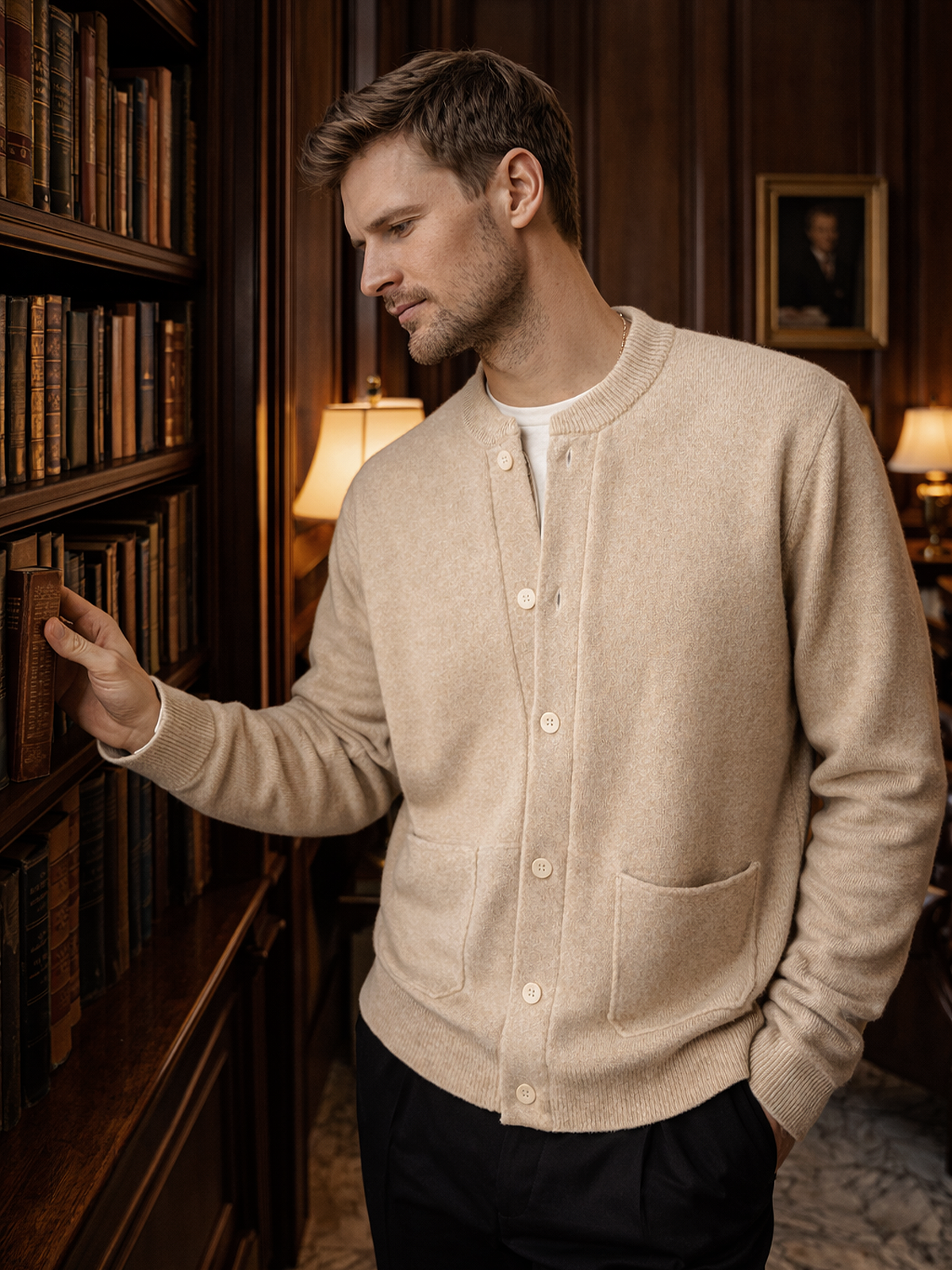 Strickjacke mit Knöpfen