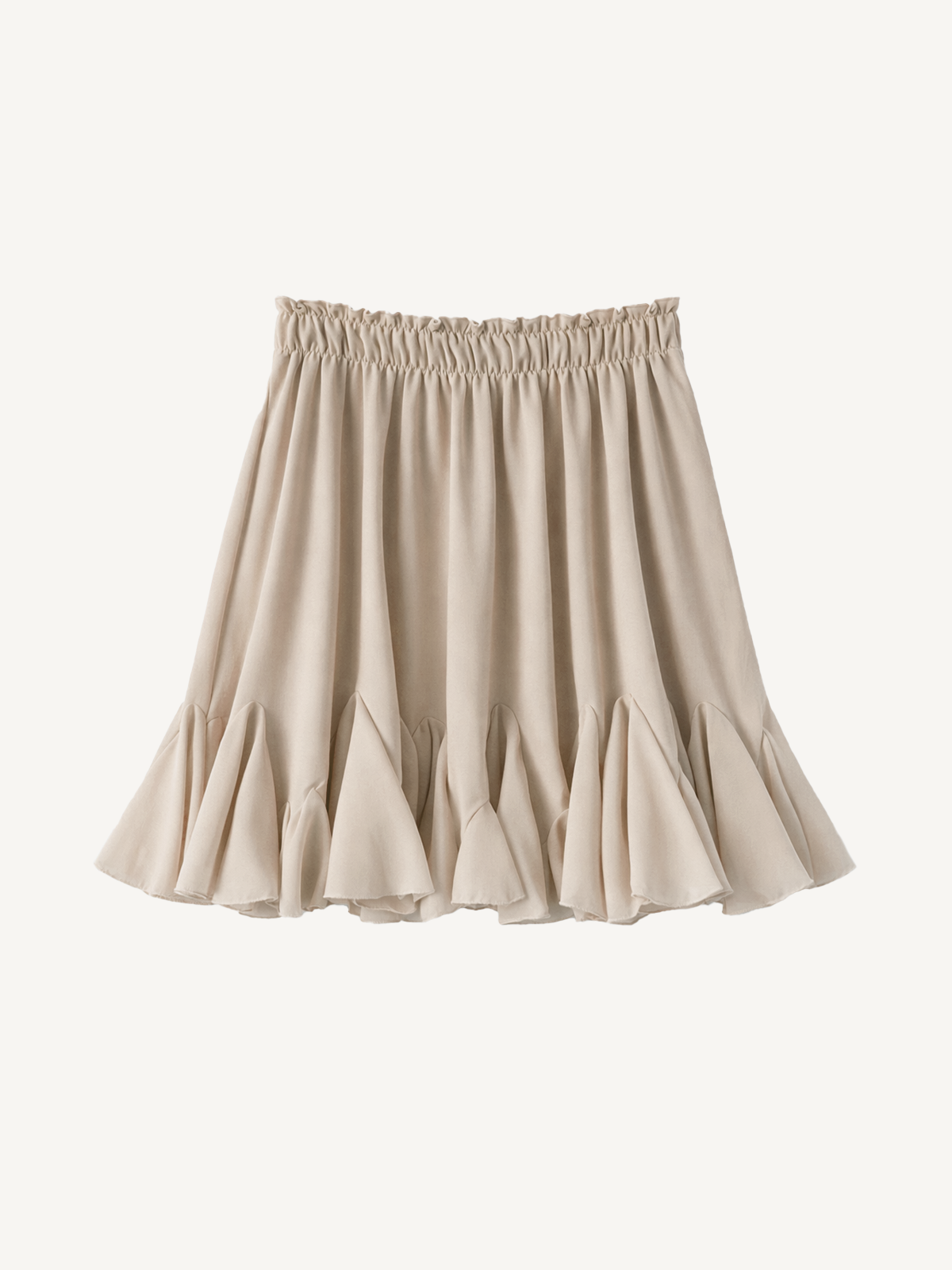 Weiter Röcke mit Volant Design