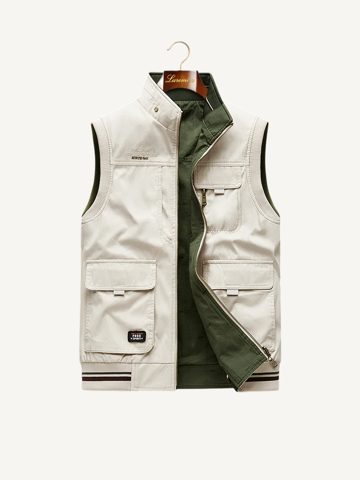 Freizeit Weste Stehkragen