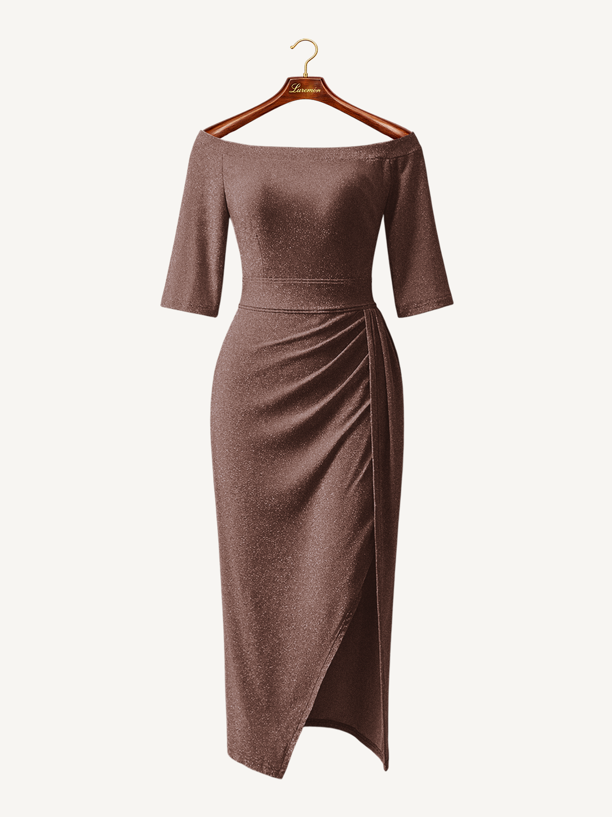 Cocktailkleid mit Carmen Ausschnitt