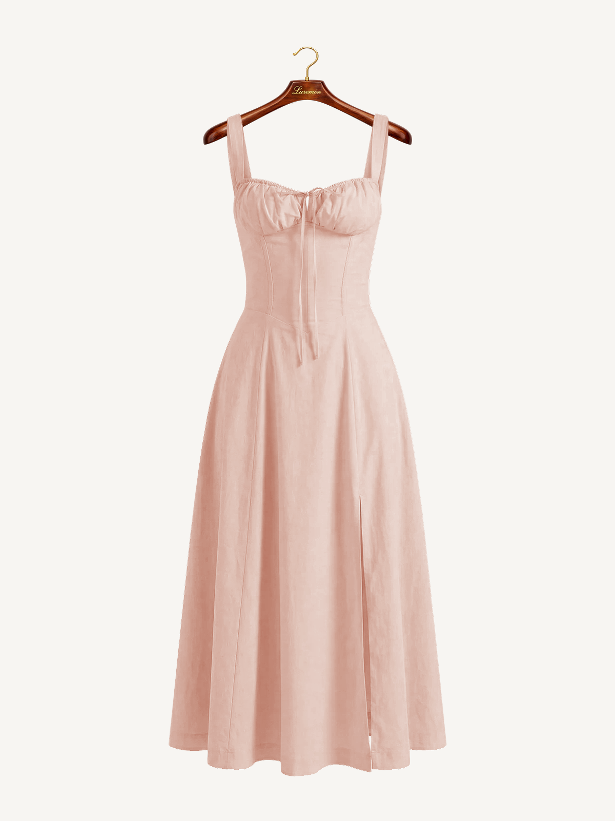 Midikleid mit Schnürung