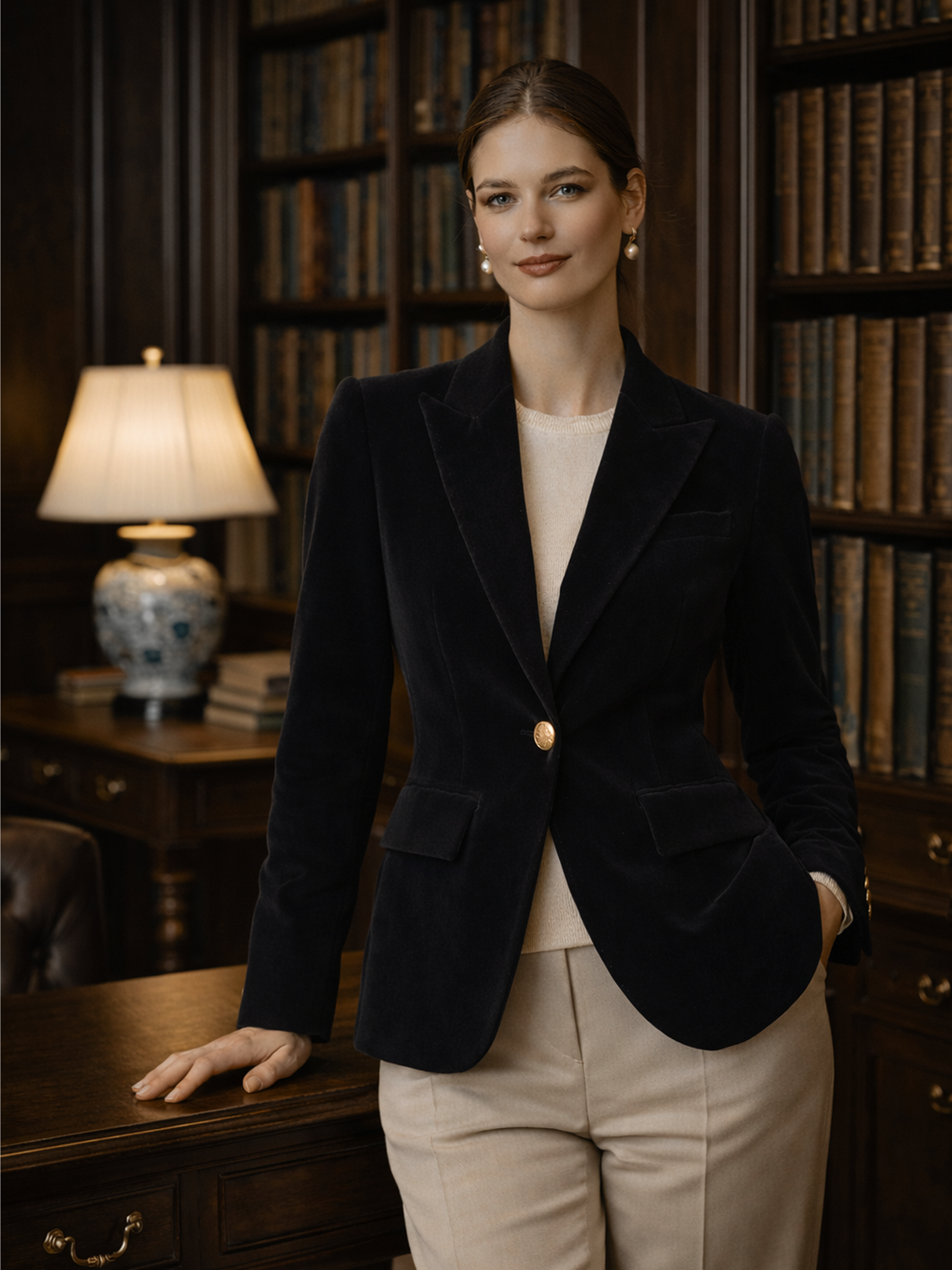 Blazer mit Goldenen Knöpfen