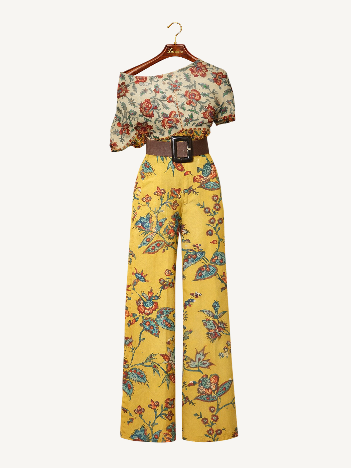 Ein Schulter Jumpsuit weiter Schnitt