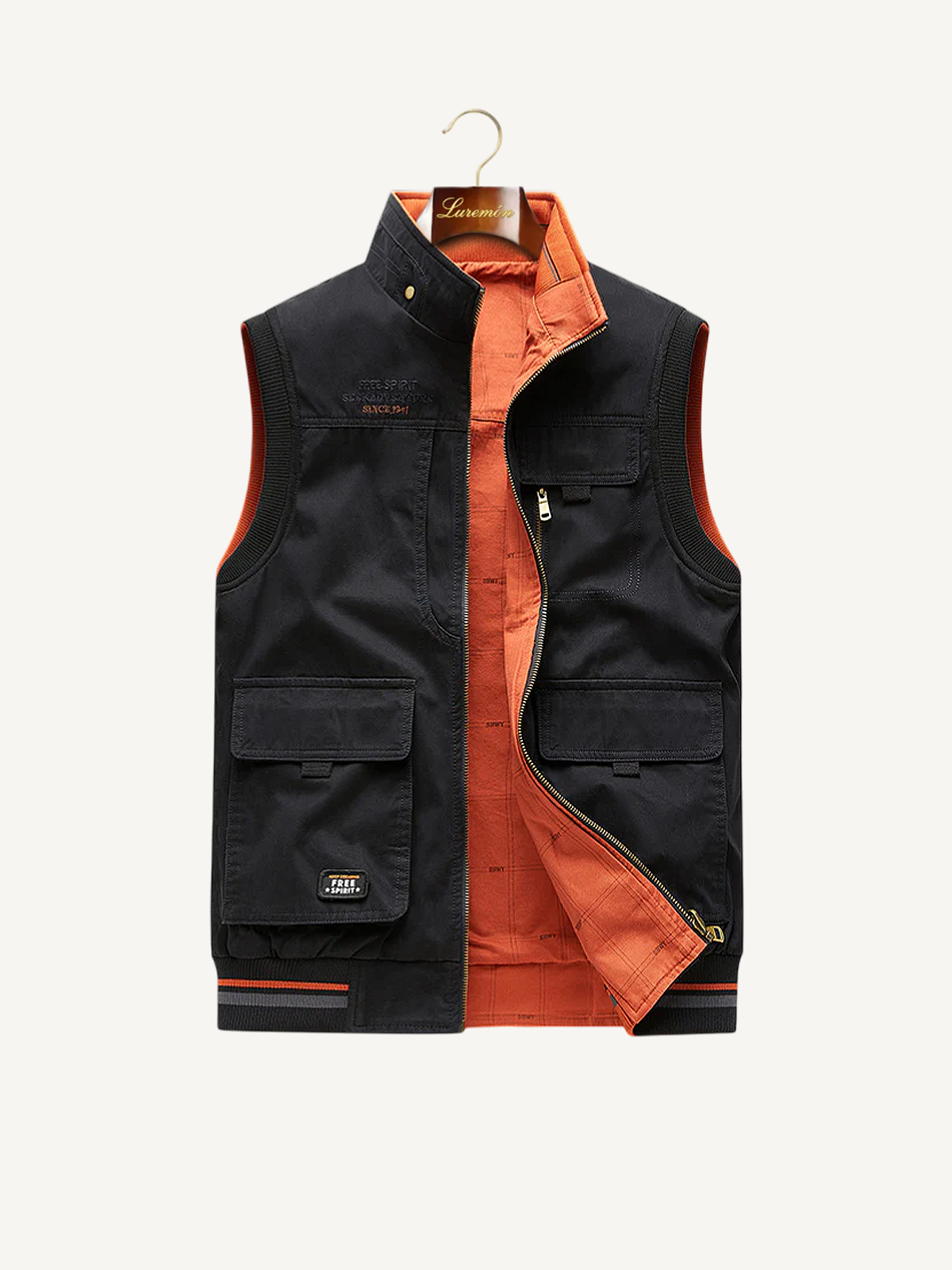 Freizeit Weste Stehkragen