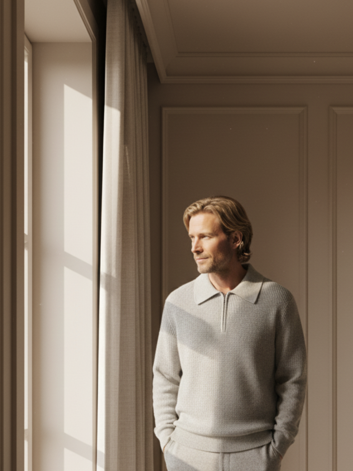 Rason Klassischer Zip Pullover