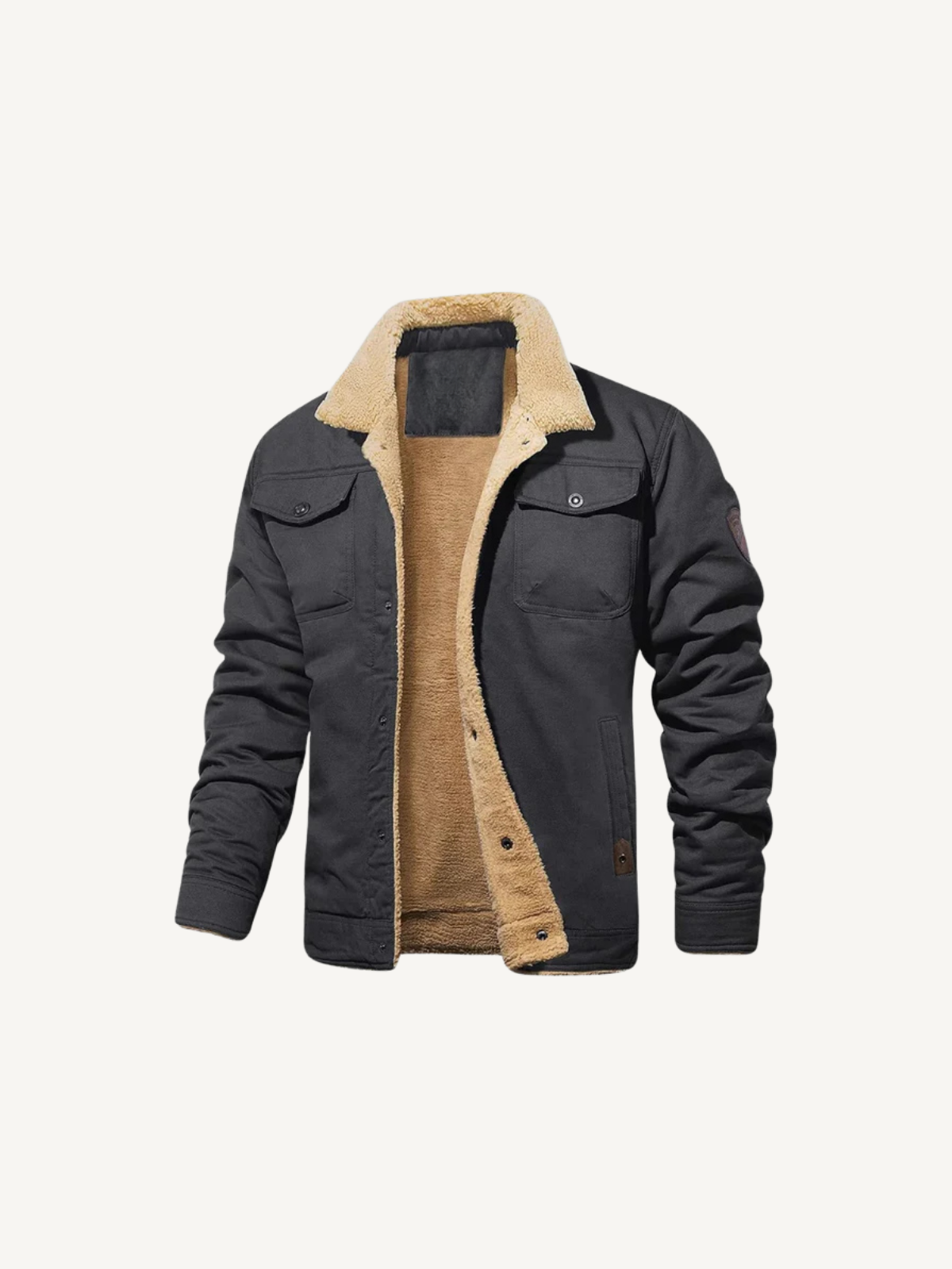 Fleecejacke mit Kragen