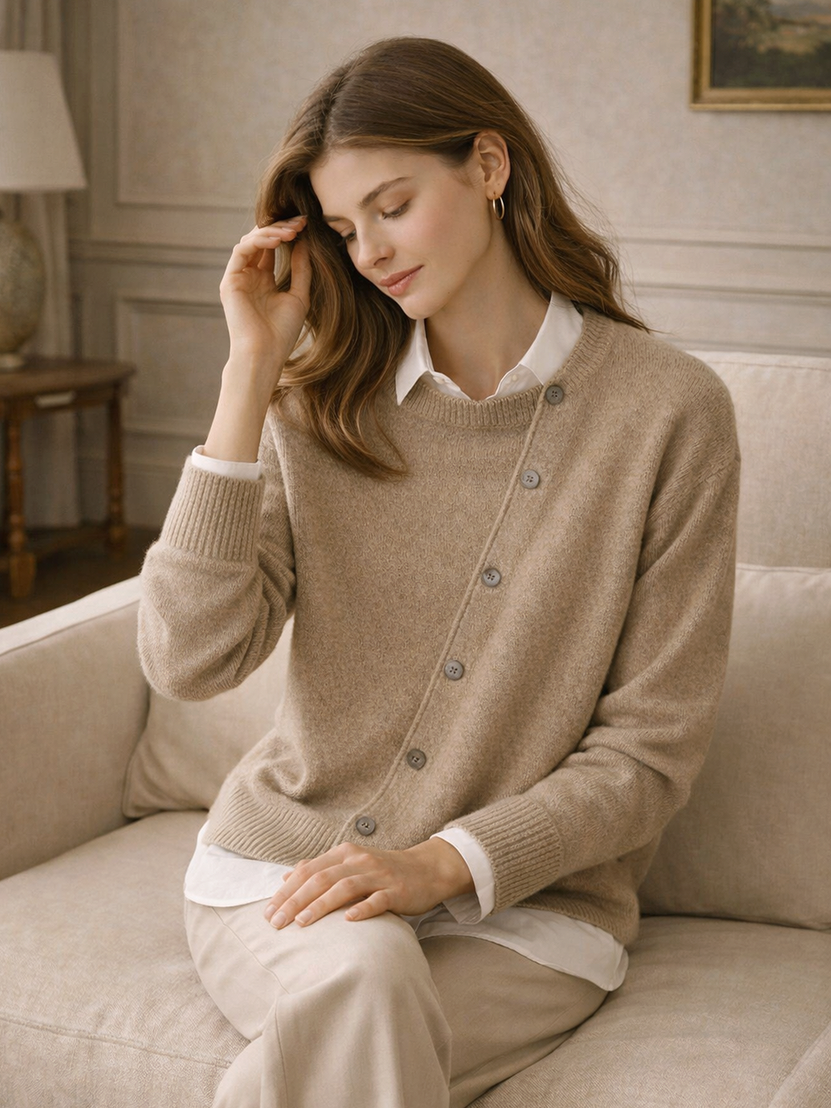 Bequemer Damen Strickcardigan