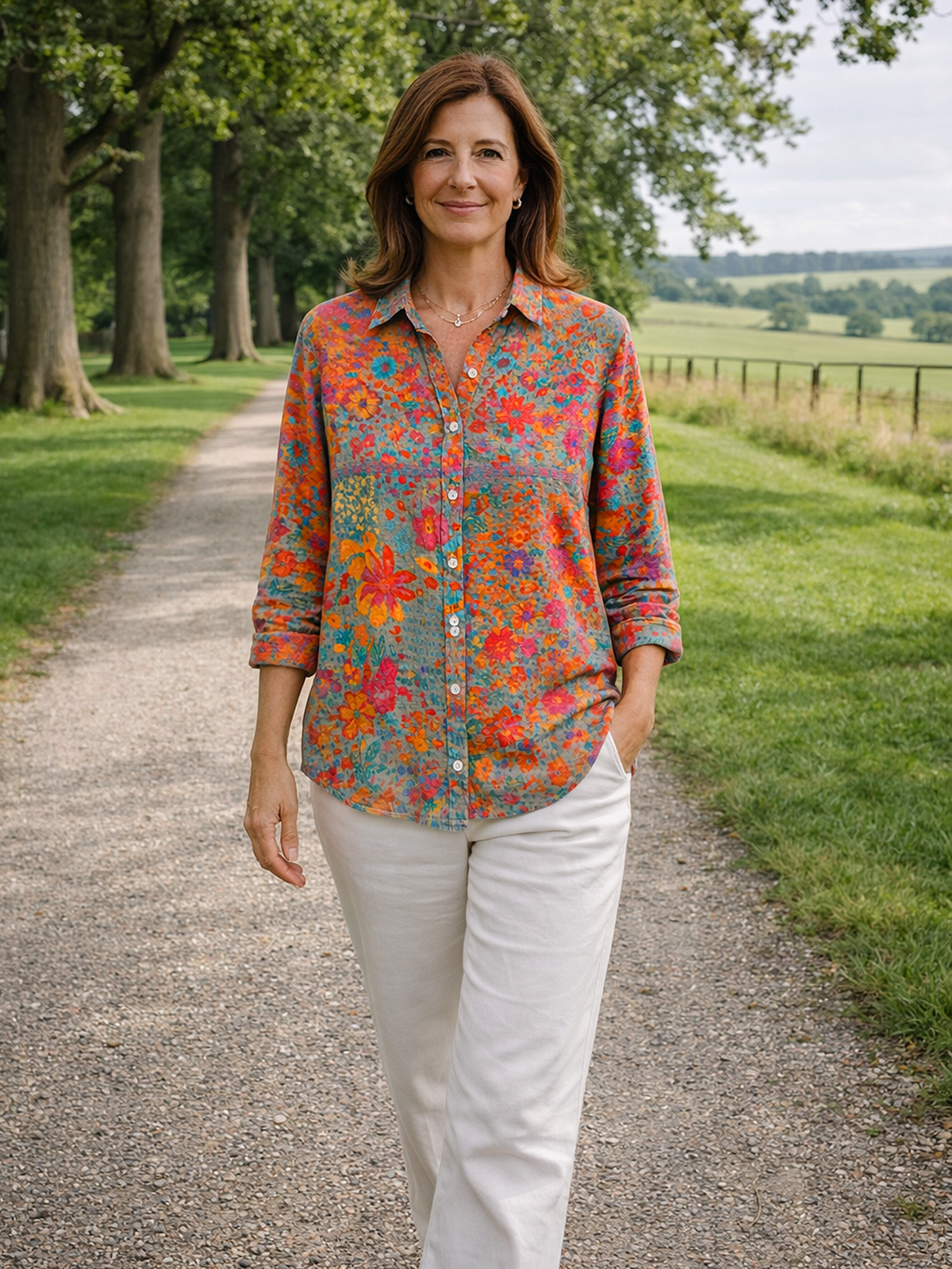 Bluse im Floraldesign