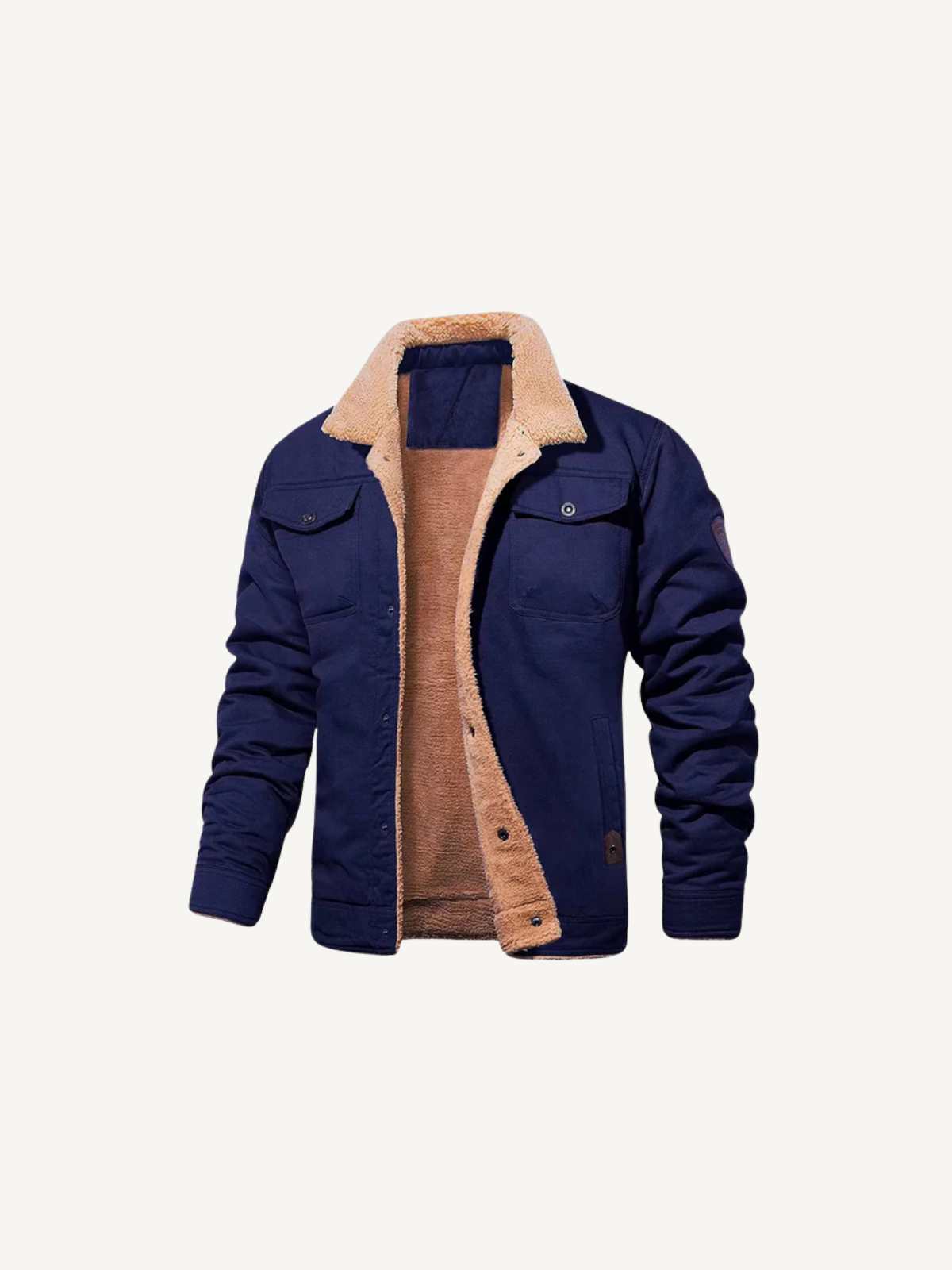 Fleecejacke mit Kragen